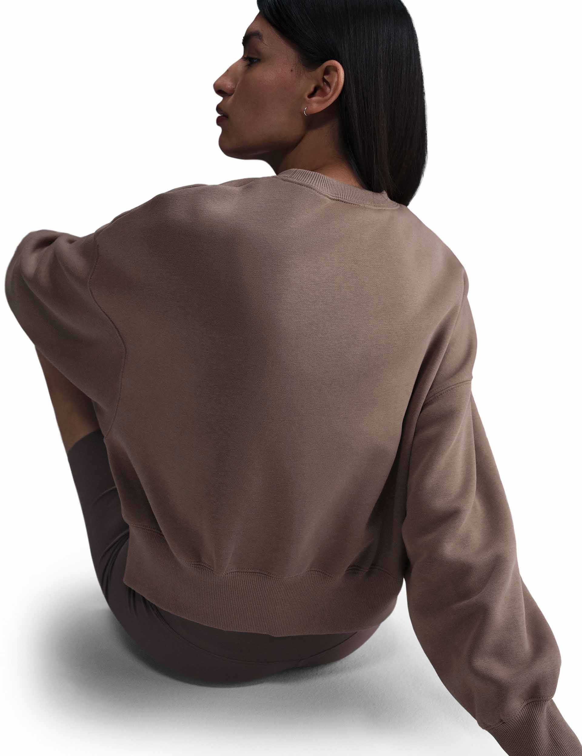 Phoenix Fleece Sweatshirt for Men & Women - Soft Mink Brown/Sail Sportswear - Gym, Running & Casual Wear