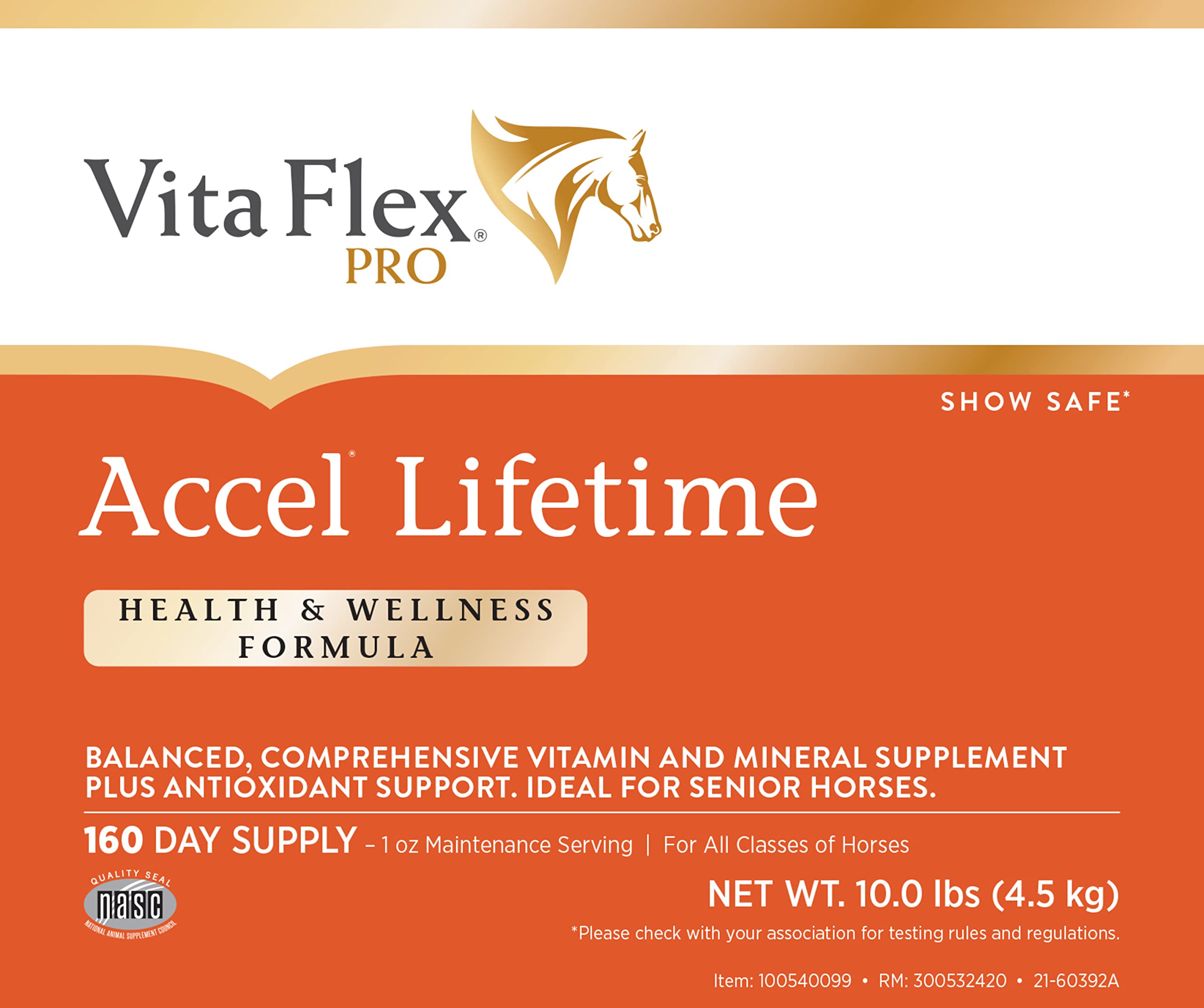 Pro Accel Equine Health & Wellness Supplement for Horses – 10 lb | Supports Joint Health, Coat Shine & Immune System | Ideal for Performance Horses & Senior Equine Care