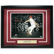 Aaron Nola Phillies Autographed Signed Framed 11x14 Baseball Spotlight Photo - Perfect for Sports Memorabilia Collectors & Philadelphia Phillies Fans