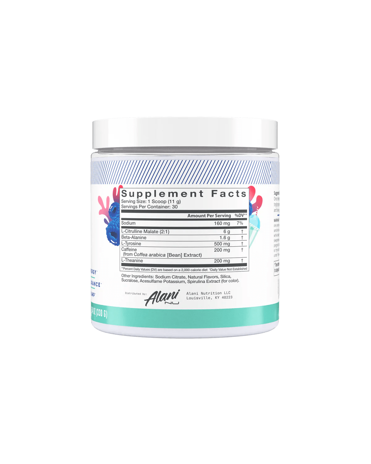 Alani Nu Original Pre Workout Powder - Energy & Focus Booster for Gym, Running & Fitness Training | Berry Lemonade Flavor