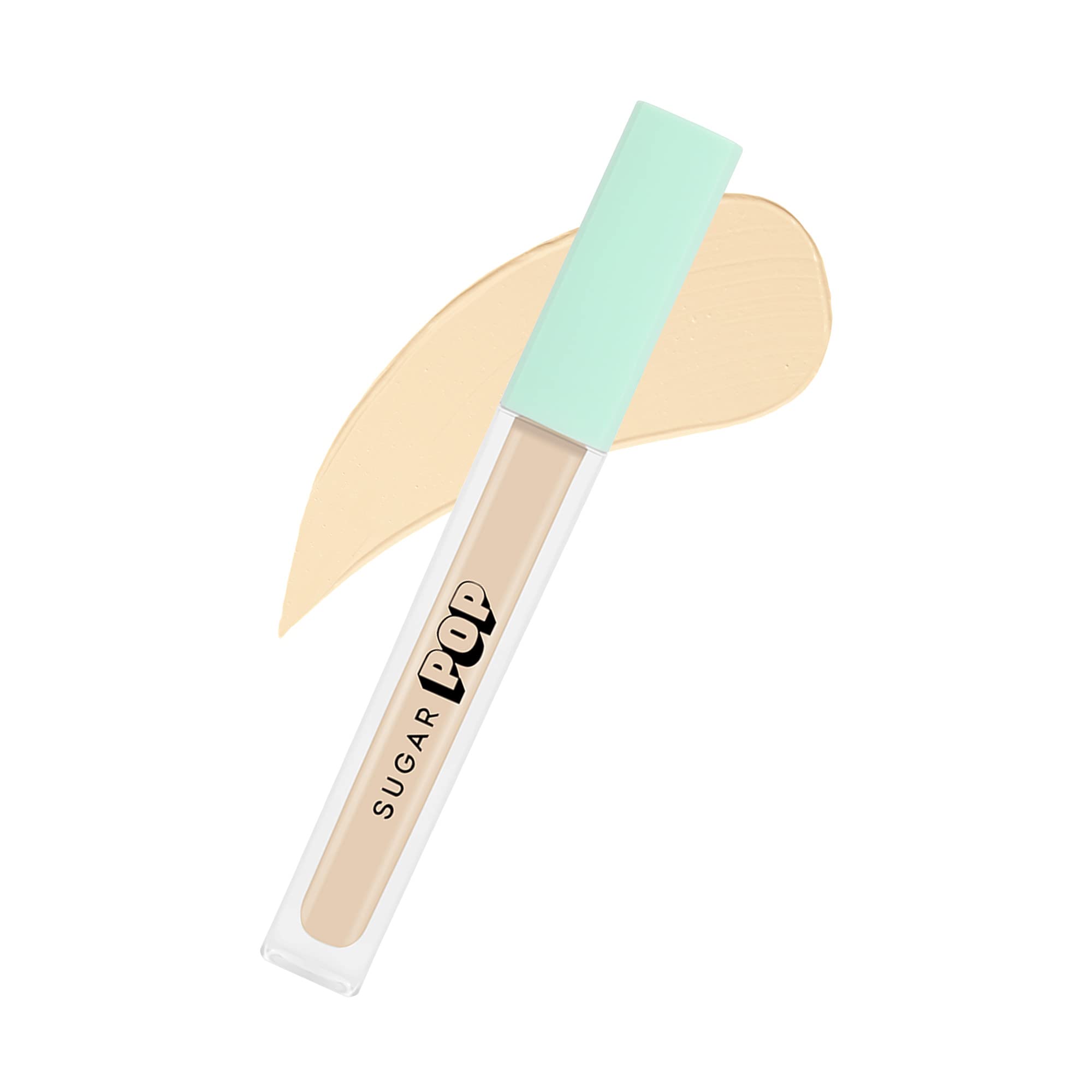 SUGAR POP Full Coverage Cream Concealer with Vitamin E - Waterproof, Easy to Blend, Rich Matte Finish for Medium to Wheatish Skin Tones (4ml, Shade 02 Walnut) | Perfect for Daily Makeup, Contouring & Dark Circle Coverage