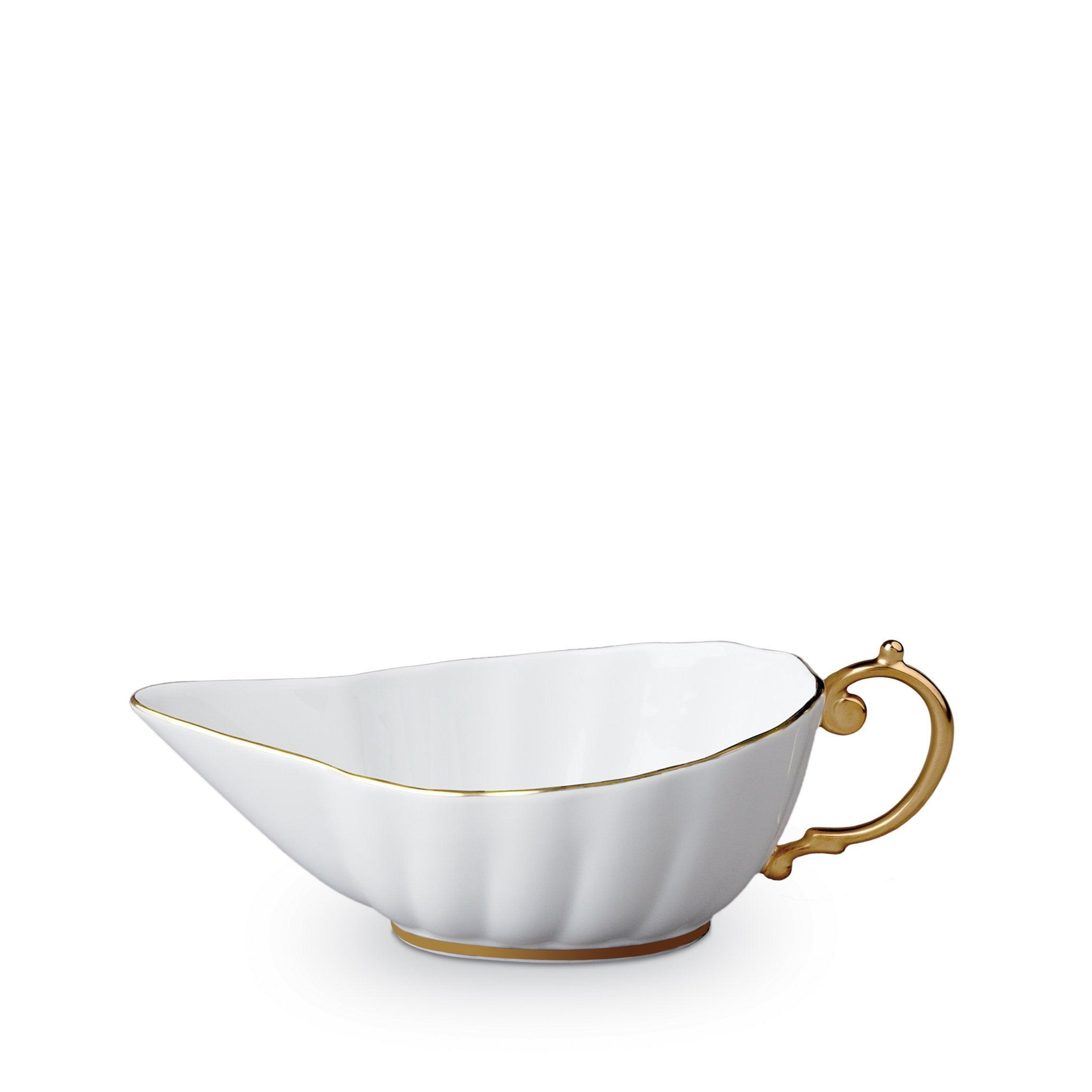 Premium Ceramic Aegean Sauce Boat - Elegant Gravy & Dressing Server for Thanksgiving, Christmas & Dinner Parties - Perfect for Restaurants, Catering & Home Entertaining