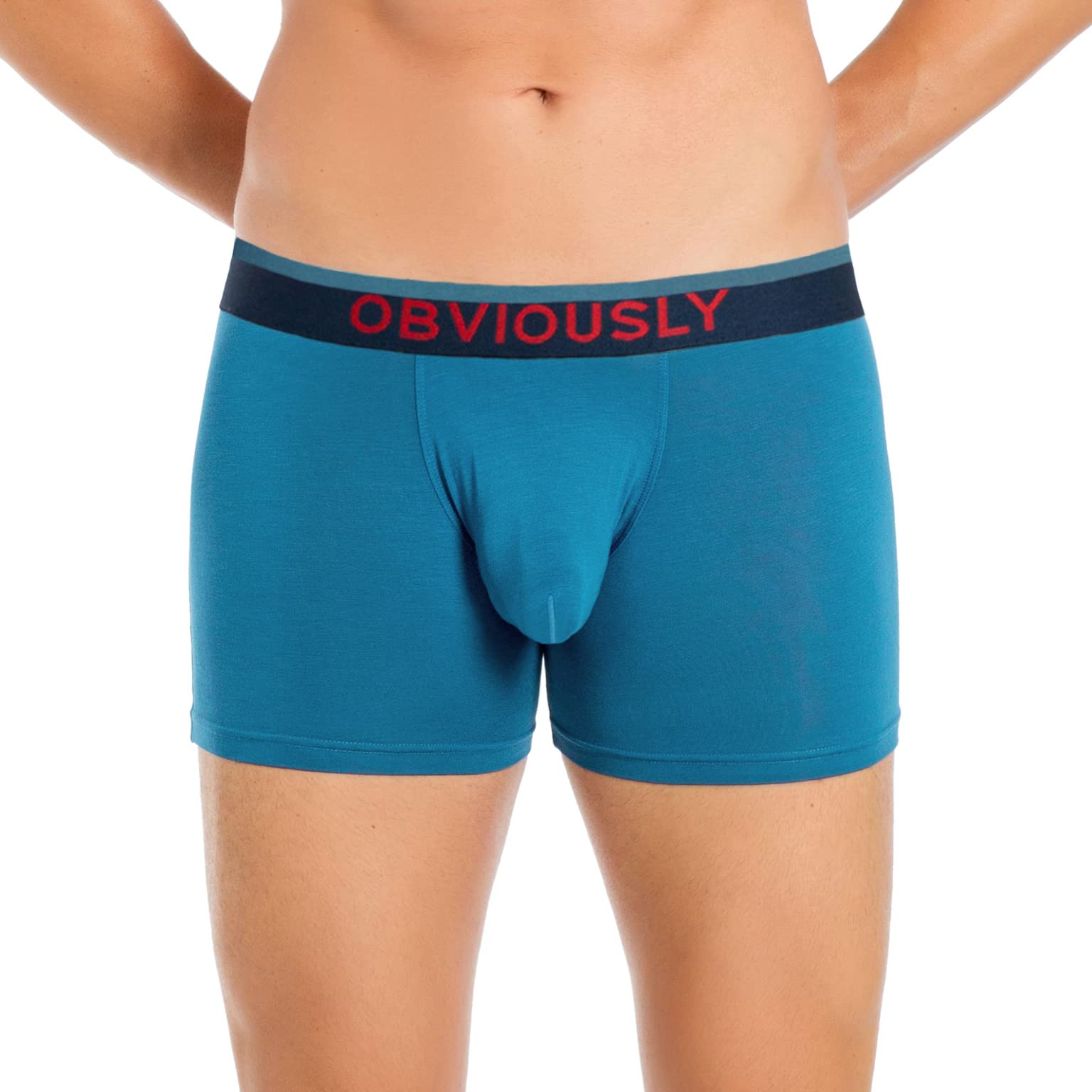 Obviously FreeMen's Boxer Briefs - 3 Inch Leg Soft Breathable Underwear for Men | Comfortable Everyday Wear, Workout & Lounge