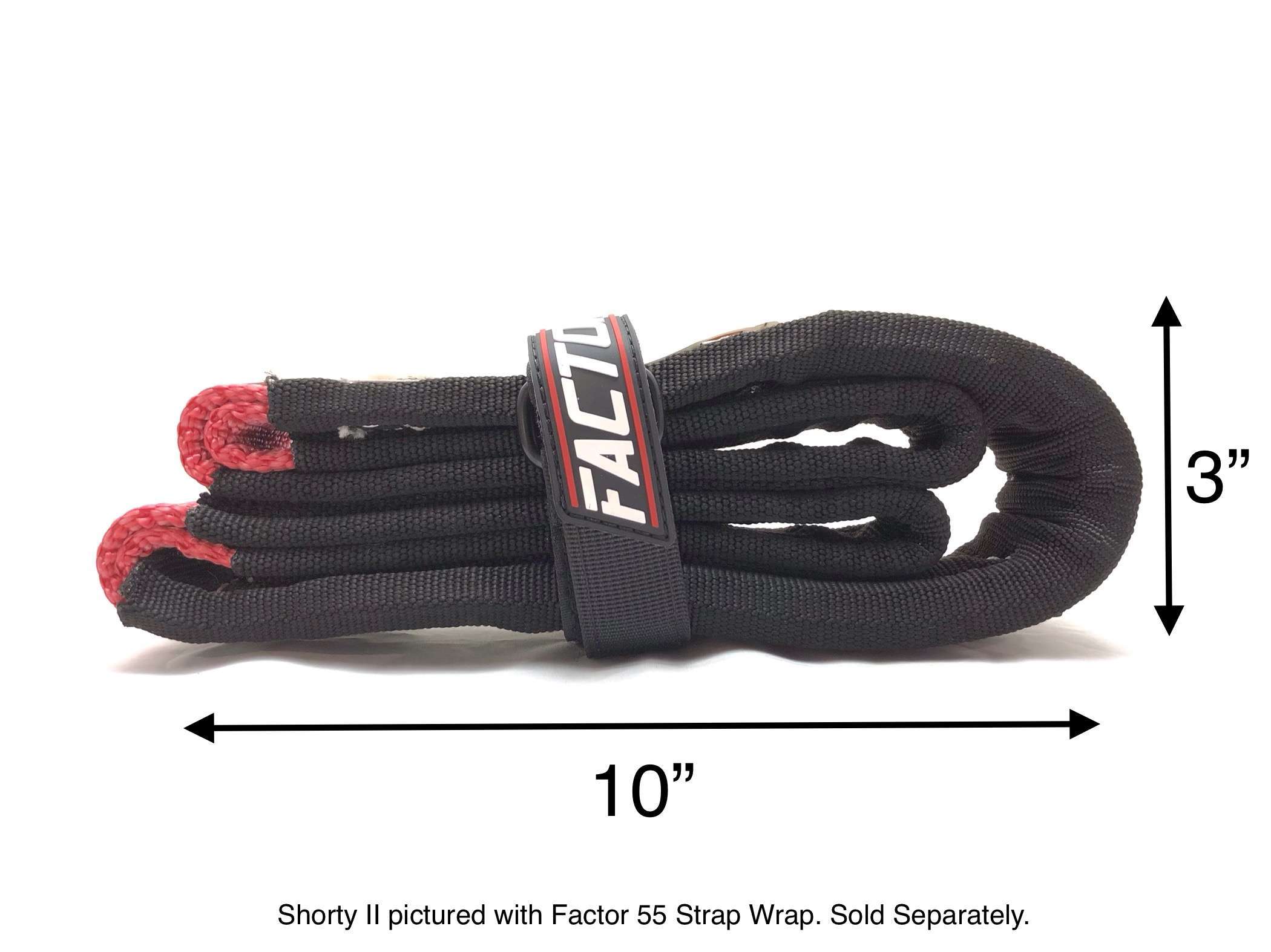 Factor 55 Shorty Strap - Heavy Duty Off-Road Recovery Strap for Jeep, Truck & SUV - Perfect for Towing, Winching & Vehicle Recovery