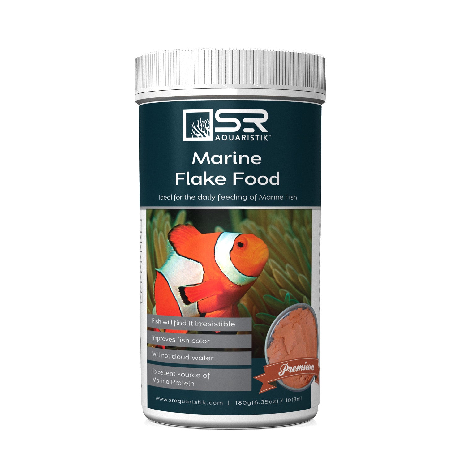 Premium Marine Flake Fish Food - High Protein Tropical & Saltwater Fish Flakes for Aquarium Fish, Marine Fish, and Coral - Ideal for Daily Feeding in Home & Office Aquariums