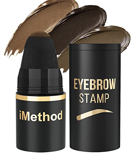 iMethod Eyebrow Stamp & Stencil Kit - Easy DIY Brow Stamp Refill with Long-Lasting Eyebrow Pomade in Taupe - Perfect for Everyday Makeup, Cosplay & Quick Touch-Ups