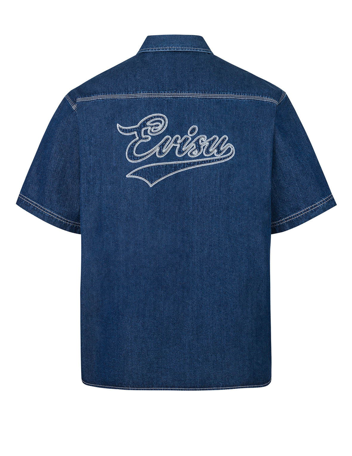 Custom Logo Embroidery Denim Short Sleeve Shirt for Men & Women | Stylish Casual Wear for Summer Outfits, Office Casual & Street Fashion