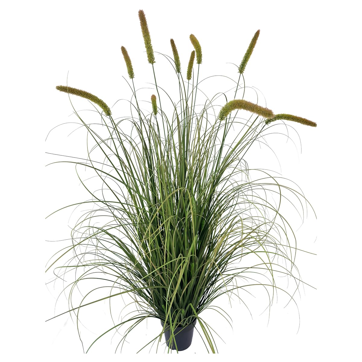 5ft Tall Artificial Grass Plant in Pot - Realistic Faux Indoor Plants for Home Decor, Office, Living Room & Bedroom - Low Maintenance Fake Greenery for Modern Spaces