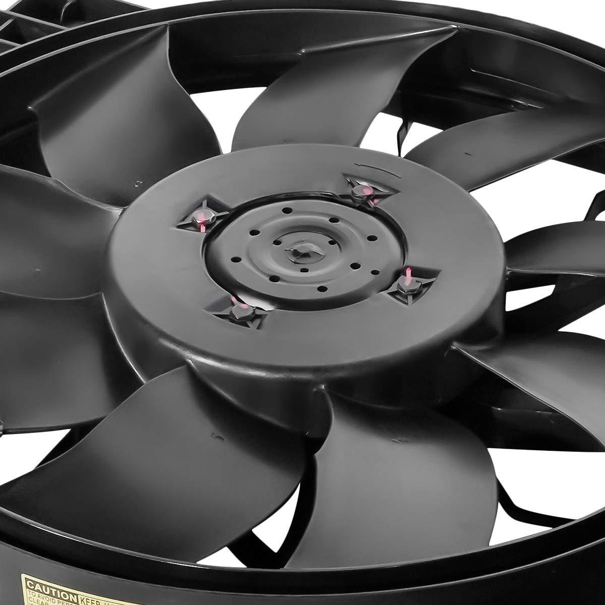 DNA MOTORING OEM-RF-0068 Black Radiator Cooling Fan Assembly - Direct Replacement for 2006-2013 Lexus IS250 - High Efficiency Cooling System Upgrade | Perfect for Engine Overheating Prevention & Summer Driving