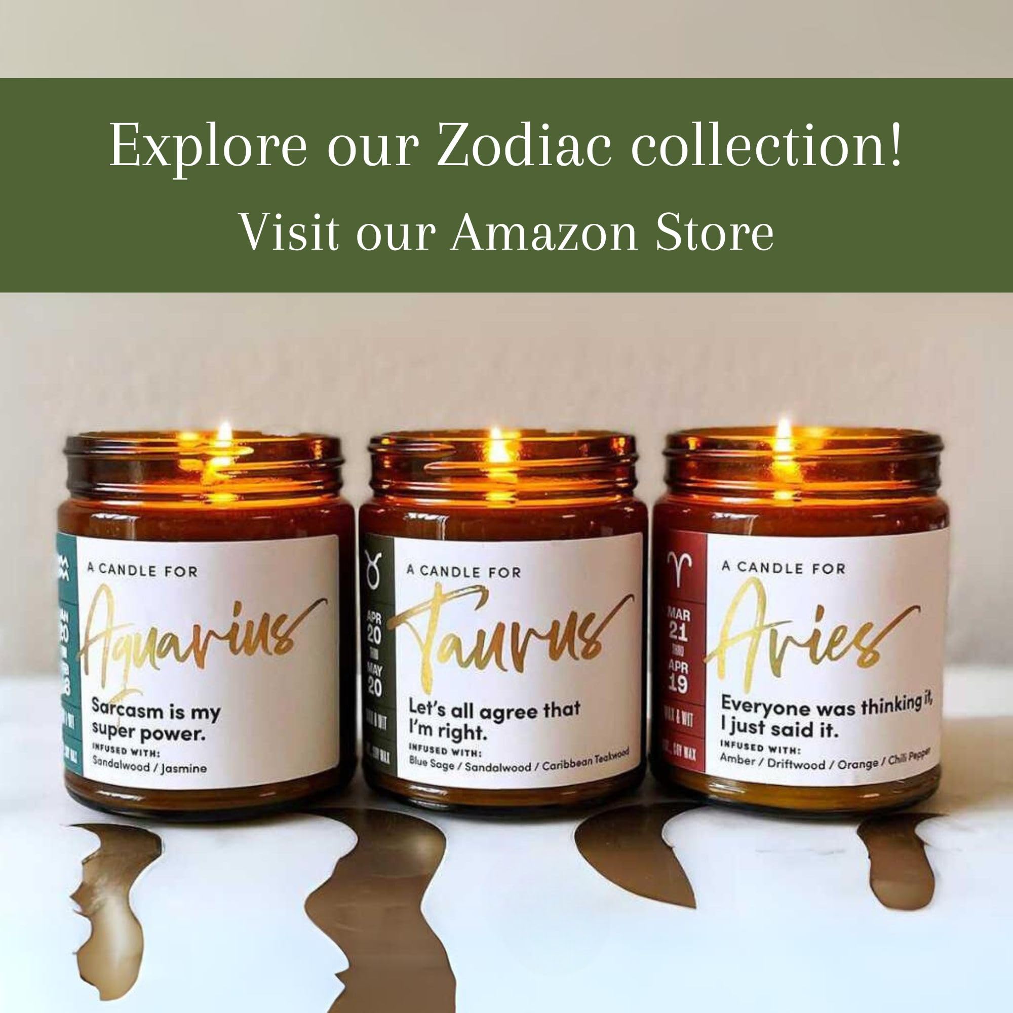 Capricorn Zodiac Candle for Women - 9oz Astrology Gift, December & January Birthday Present, Soy Wax Aromatherapy Candle - Perfect for Home Decor, Meditation & Relaxation Gifts