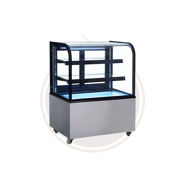Omcan Commercial Dry Bakery Display Case - 47102, 47103, 47104 Models - Perfect for Bakeries, Cafes & Retail Stores to Showcase Pastries, Bread & Desserts
