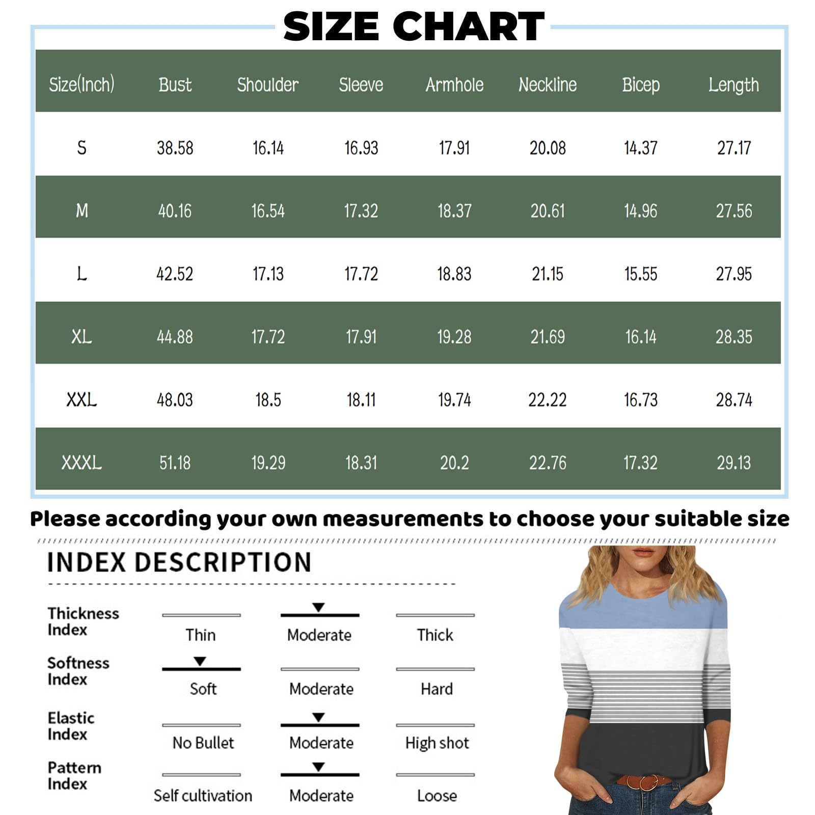 2024 Women's Summer Tops - 3/4 Sleeve Crew Neck Loose Casual Floral Print T-Shirts | Perfect for Beach Outings, Weekend Brunch & Summer Vacations