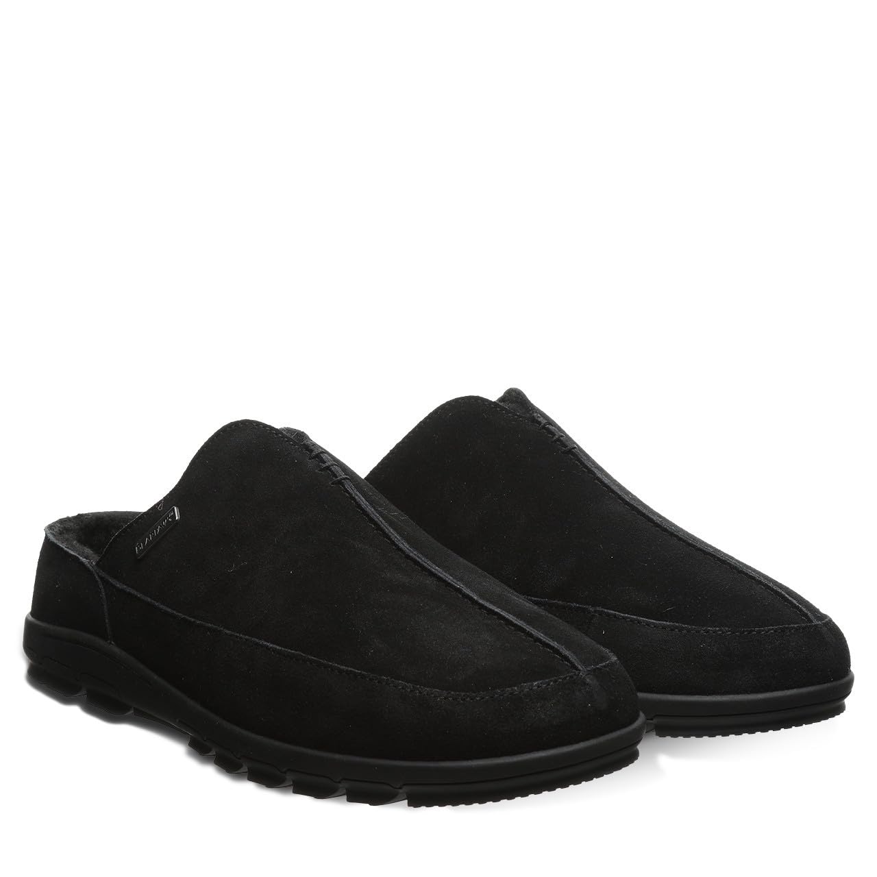 BEARPAW Men's Bruce Suede Slip-On Slippers - Classic Comfortable Casual Shoes for Indoor & Outdoor Wear - Perfect for Home, Office, and Relaxation