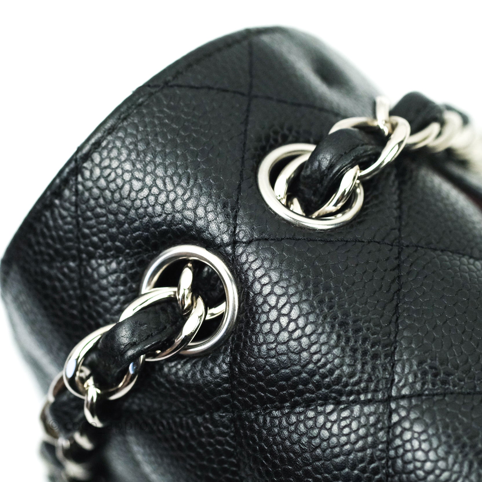 Chanel Classic Jumbo Double Flap Bag in Black Caviar Leather with Silver Hardware - Luxury Handbag for Women, Perfect for Work, Evening Events & Special Occasions