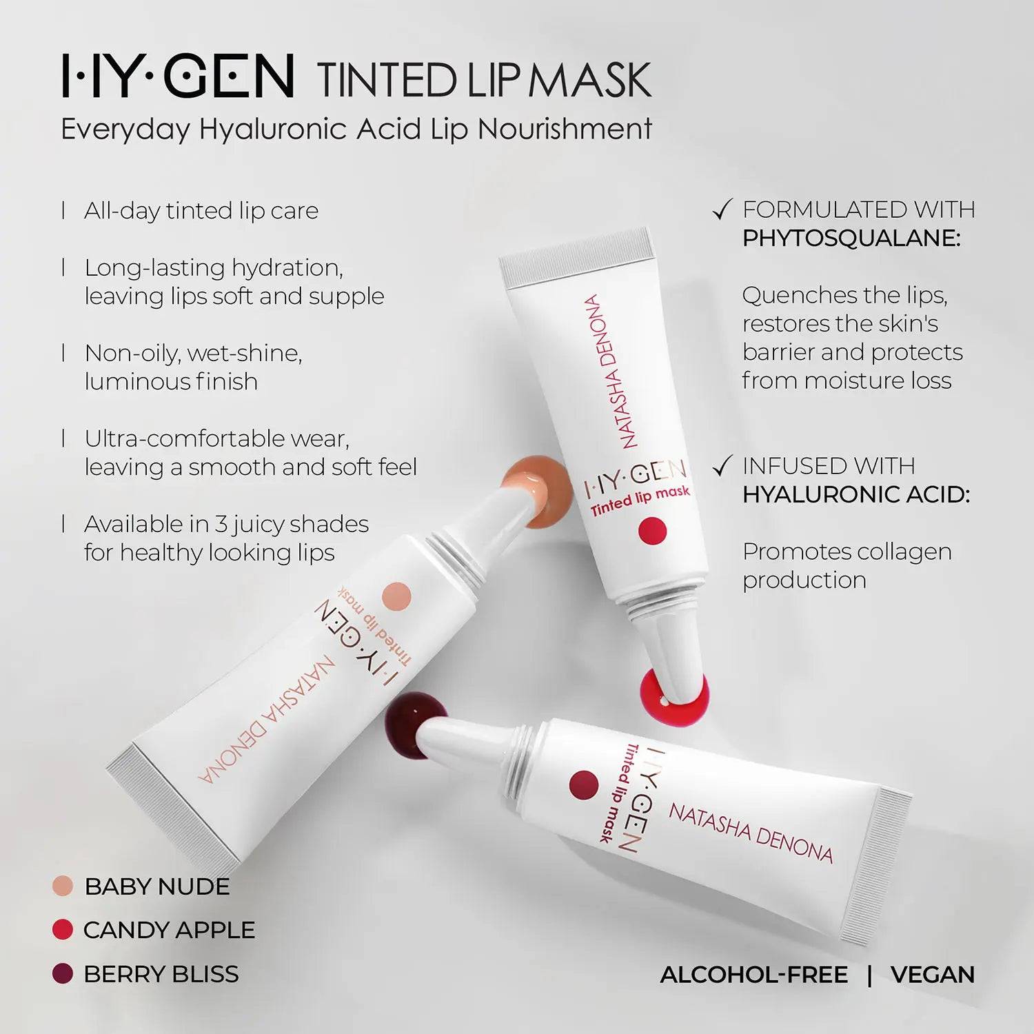 HY GEN Tinted Lip Mask - Hydrating & Plumping Lip Treatment for Dry Lips | Overnight Moisturizing Care | Perfect for Daily Use & Nighttime Lip Care Routine