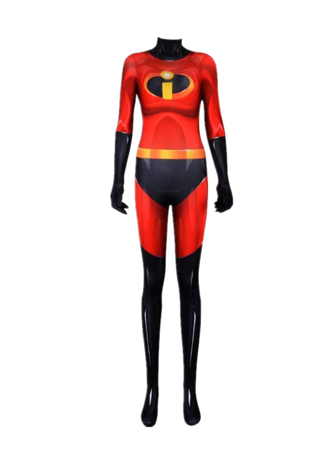 The Incredibles Superhero Cosplay Costume - Classic Red Jumpsuit Bodysuit for Halloween, Comic Con & Cosplay Events | Perfect for Kids & Adults