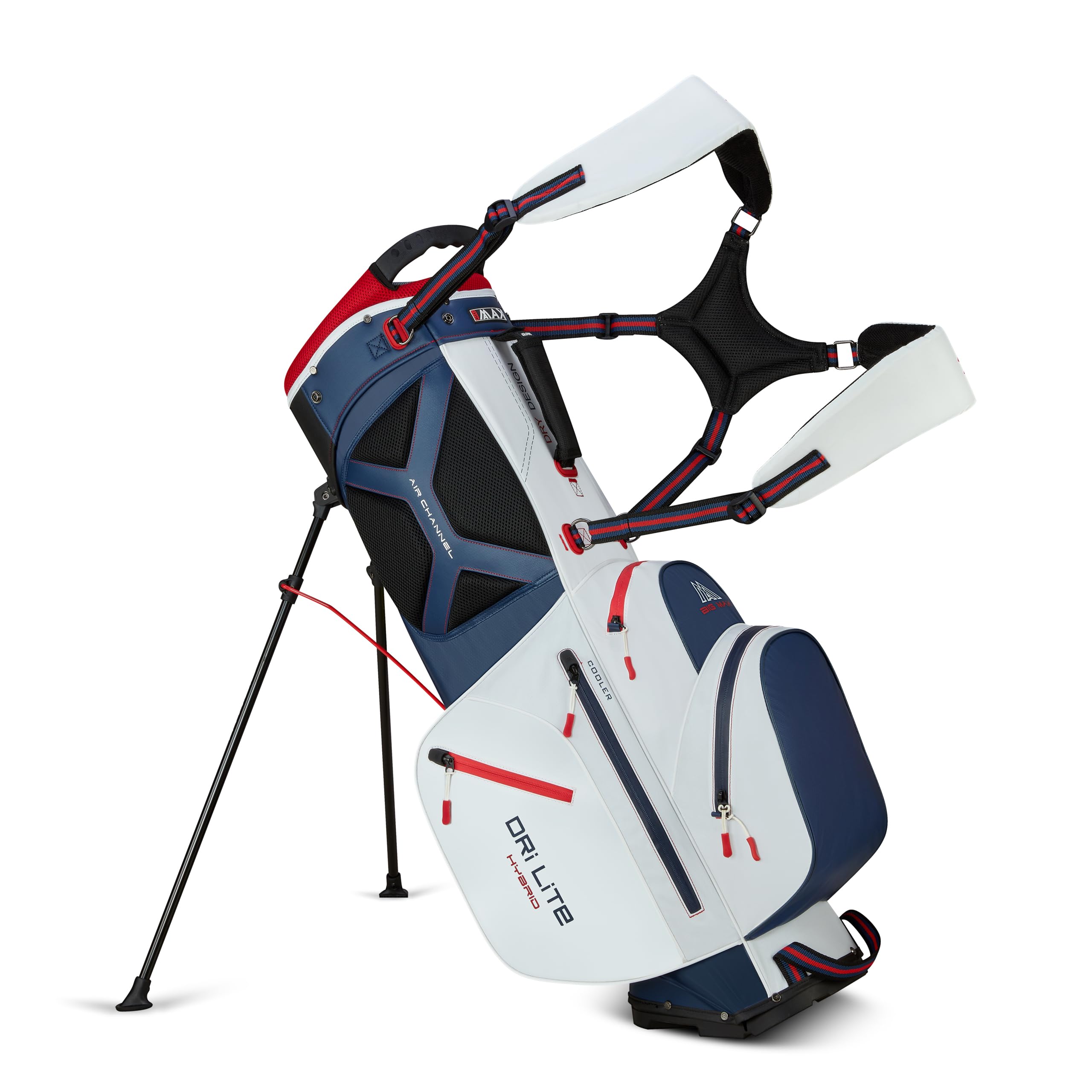 BIG MAX Dri Lite Hybrid Golf Bag - Waterproof & Lightweight Stand Bag with 14-Way Divider, Cooler Pocket, Leg Lock System | Perfect for Golfers, Travel & Outdoor Sports