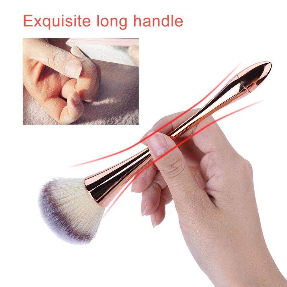 Professional Makeup Brush Set - 5 Styles Nail Art Powder Remover & Blush Brushes for Home & Salon Use | Perfect for Nail Extensions, Acrylics & Makeup Application