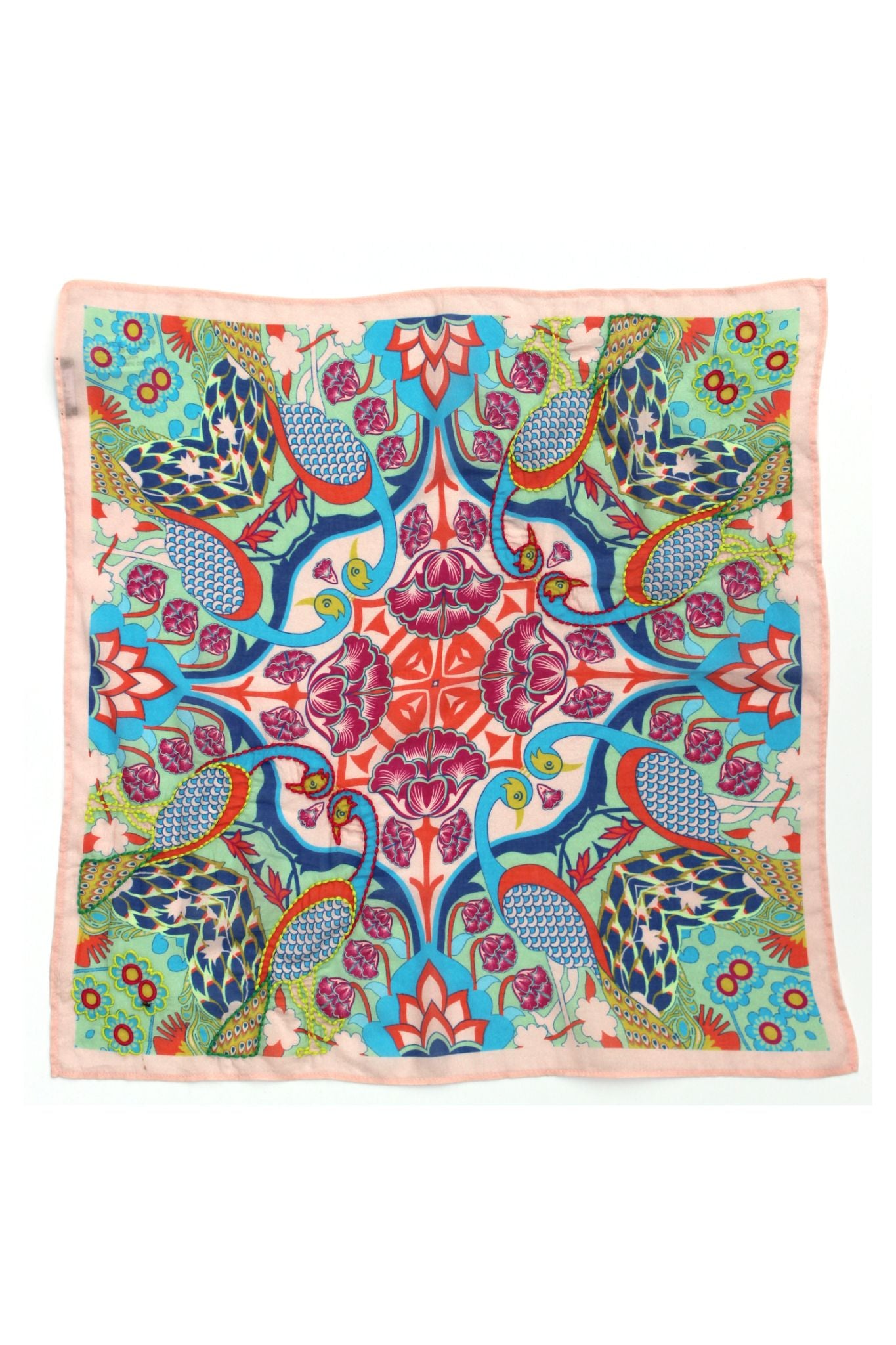 Classic Pink Bandana for Girls - Stylish & Soft Cotton Scarf for School, Fashion, and Outdoor Activities