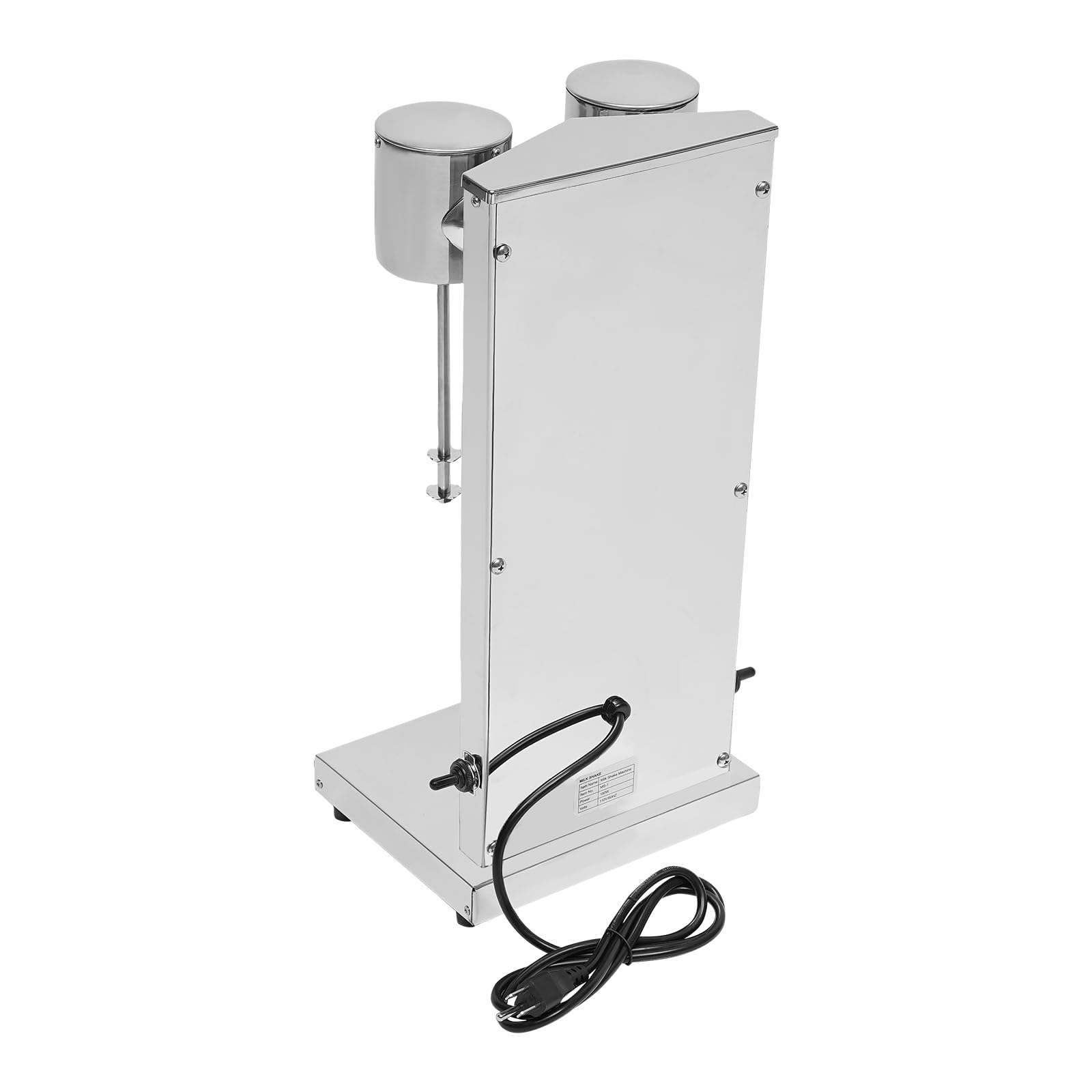 Commercial Double Head Milk Shake Machine 180W x 2 - Stainless Steel Protein Shake & Smoothie Mixer for Gym, Restaurant, Cafe, or Home Use - Perfect for Making Protein Shakes, Fruit Smoothies, and Healthy Drinks