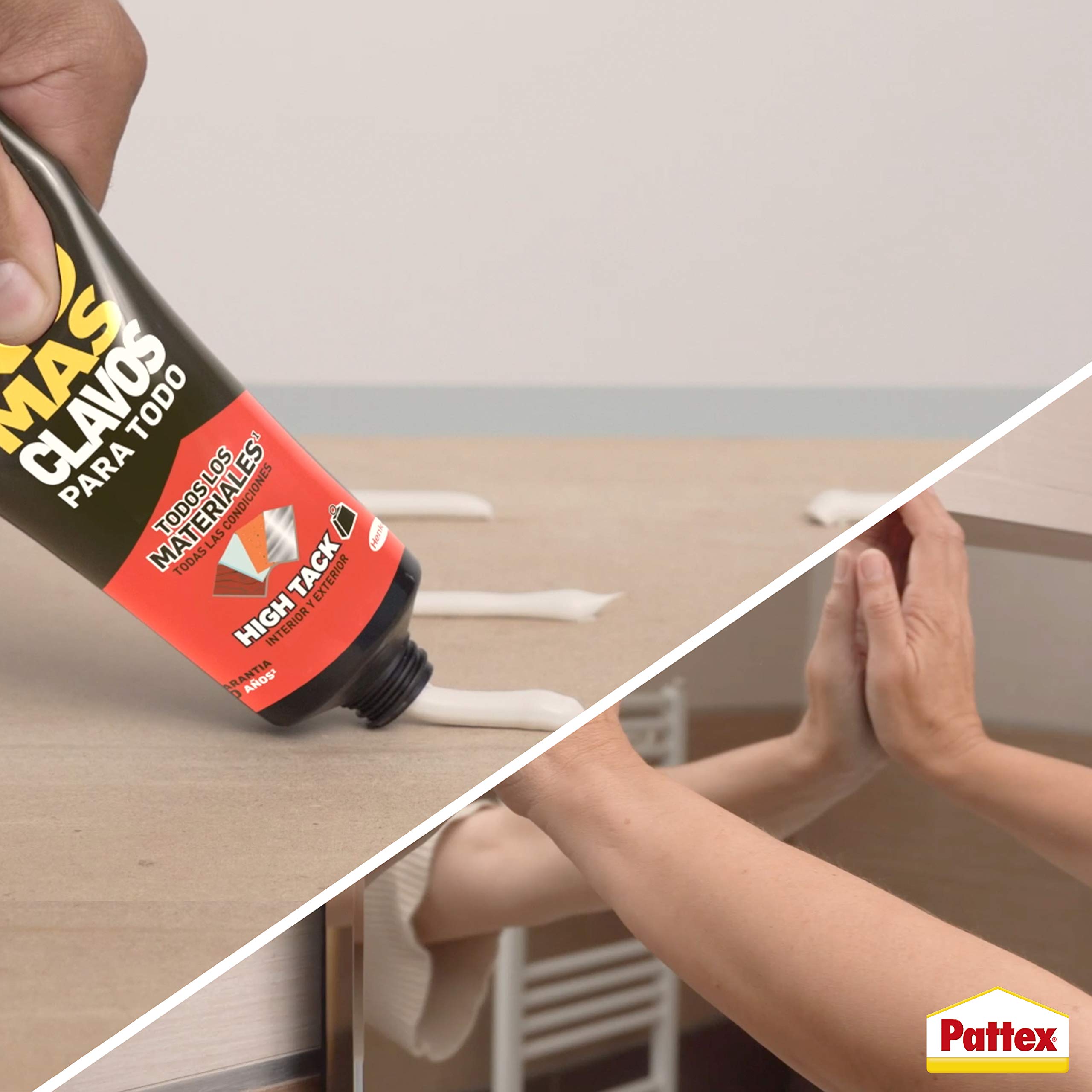 Pattex No More Nails Heavy Duty Construction Adhesive - 2498466 - Strong Bonding Solution for Wood, Metal, Ceramic & More | Perfect for Home Repairs, DIY Projects & Construction Work