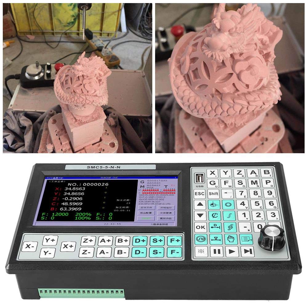 5-Axis Offline CNC Motion Controller - 500KHz USB CNC Controller for Mach3 Replacement | Perfect for CNC Milling, Engraving & 3D Printing Machines
