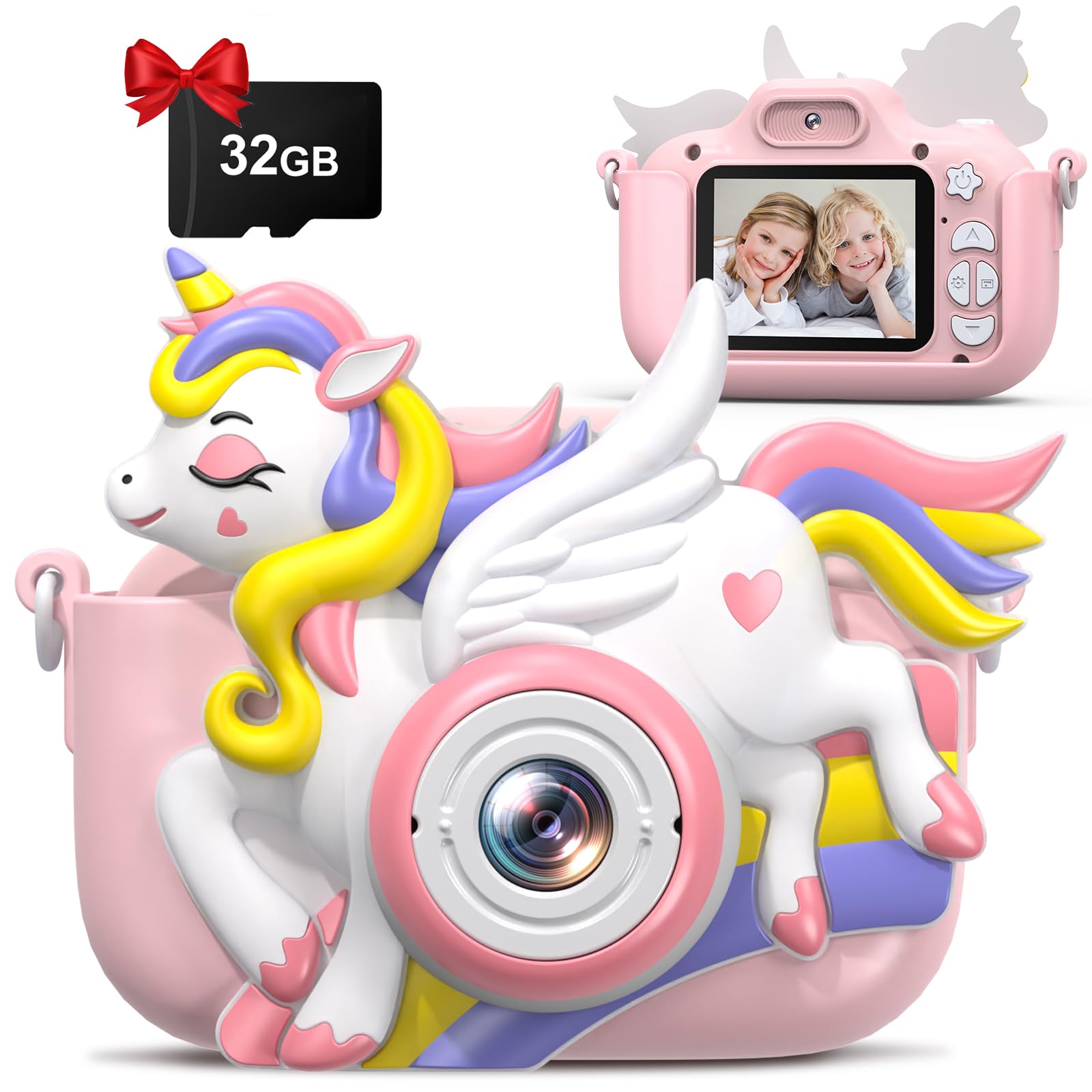 Best Kids Digital Camera for Girls & Boys Ages 3-12 | Toddler Selfie Video Camera with Fun Filters | Perfect Birthday & Easter Gift for 4-9 Year Olds | Great for Travel, Parties & Creative Play