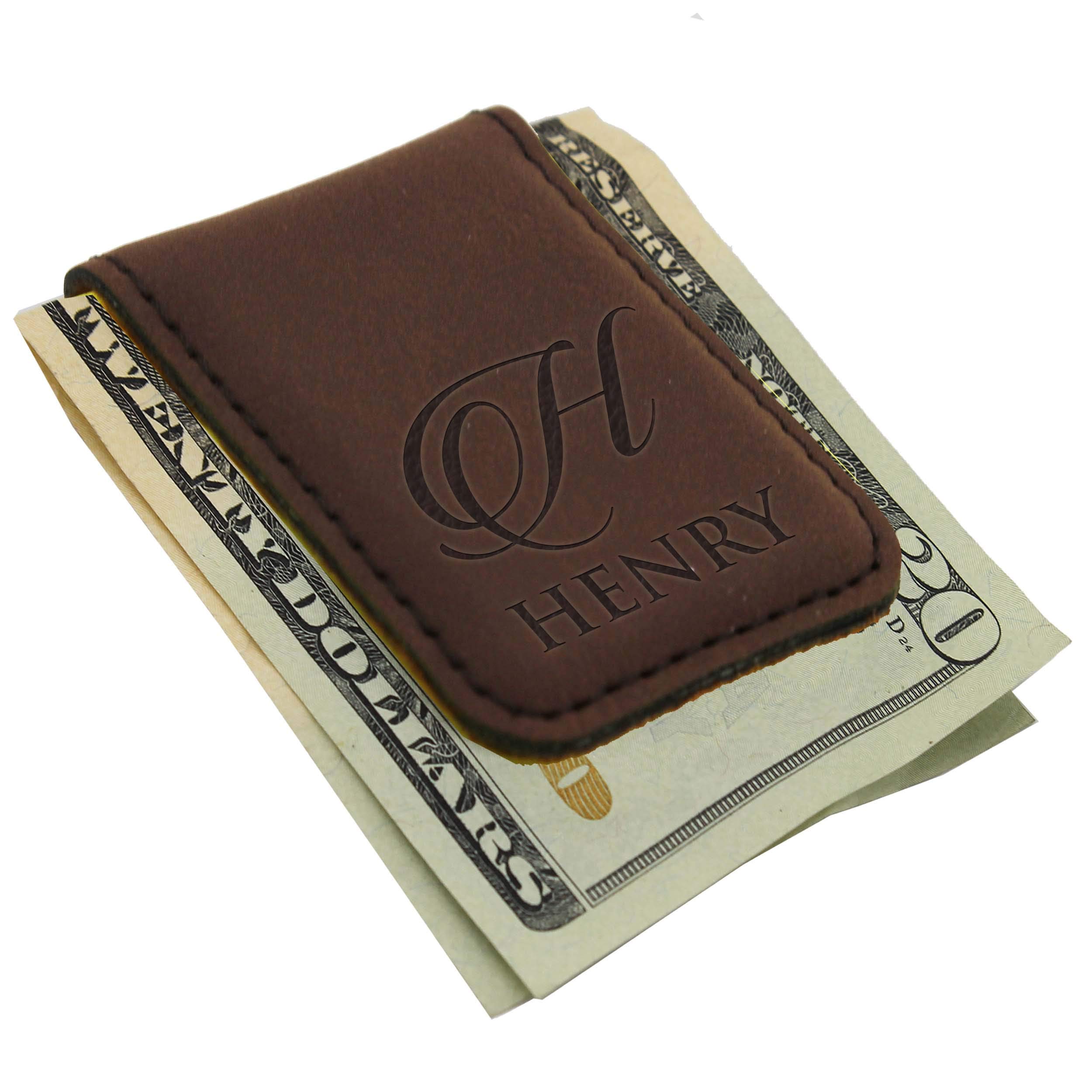 Personalized Magnetic Money Clip for Men - Custom Engraved Gift for Him, Dad, Husband | Perfect for Weddings, Birthdays & Everyday Carry