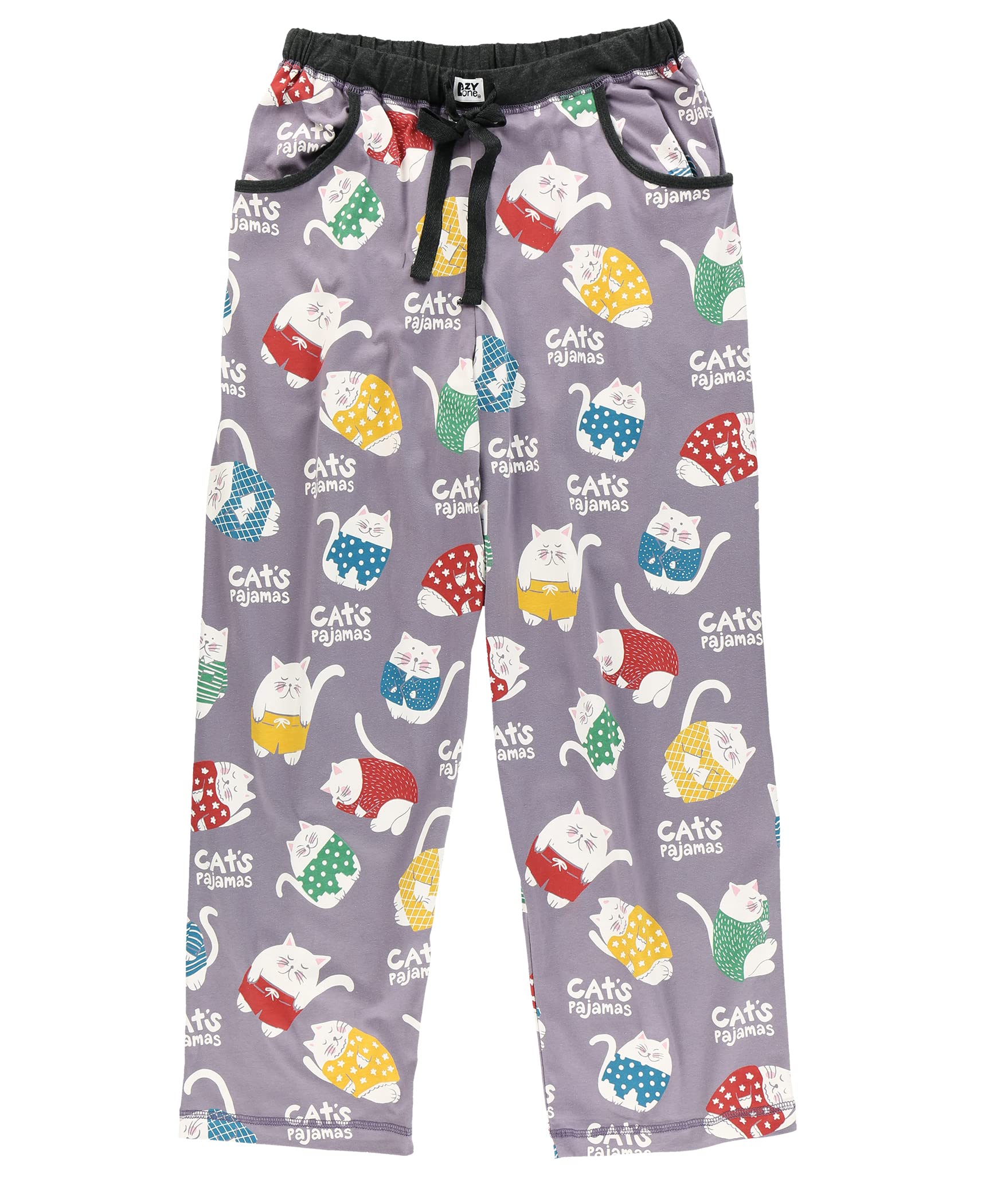 Cozy Women's Pajama Set - Cute Cat & Dog Print Sleepwear Pants for Women | Soft & Comfortable Loungewear for Relaxing at Home, Sleepovers & Cozy Nights