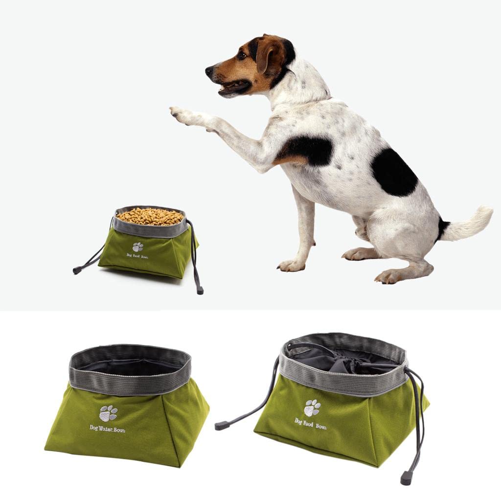 UJEAVETTE® Collapsible Travel Bowl for Dogs & Cats - Leak Proof Pet Food & Water Dish for Hiking, Camping & Outdoor Adventures