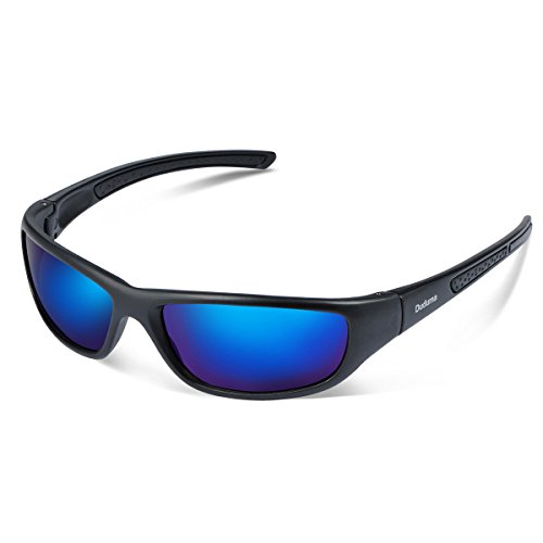 Black Matte Frame With Blue Lens