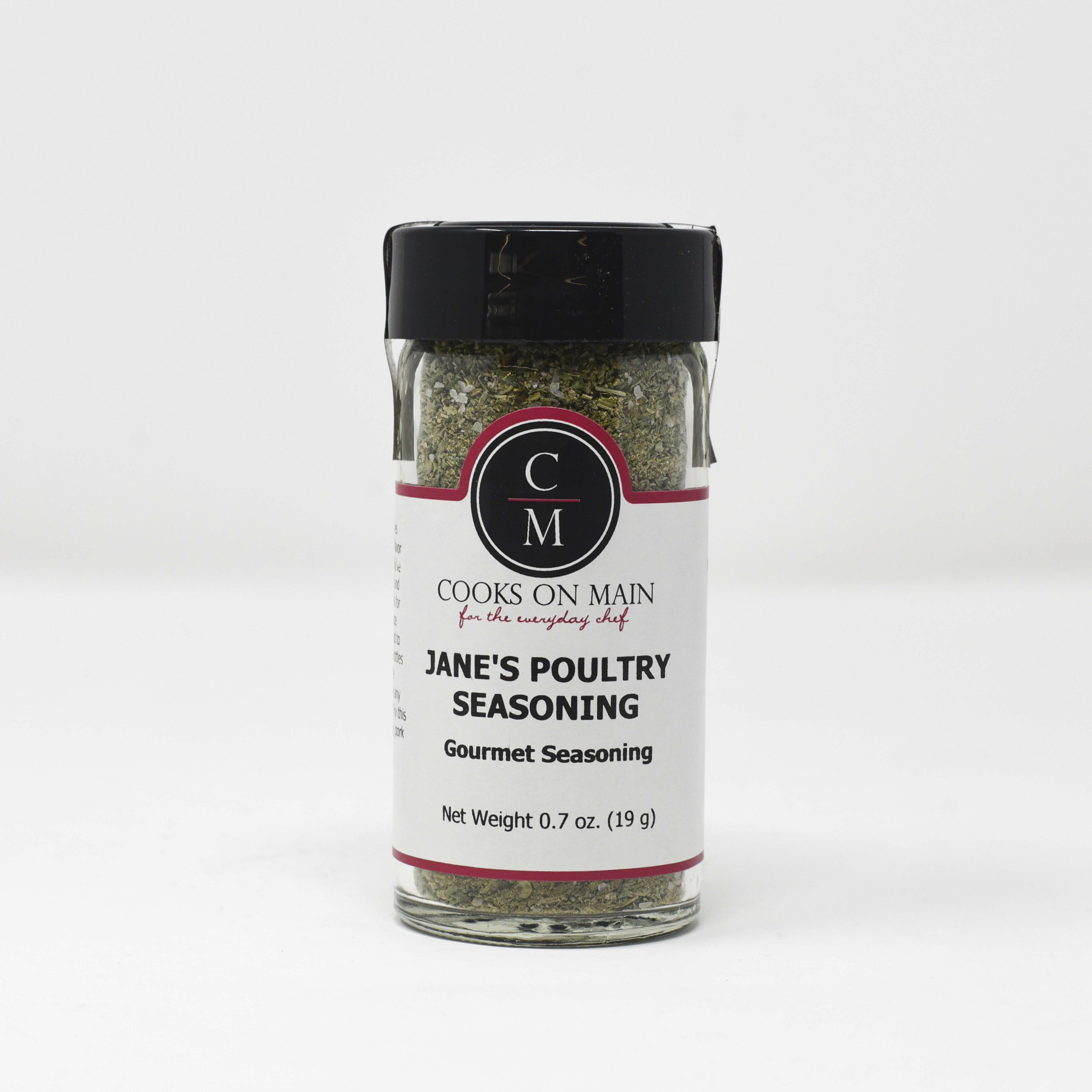 Jane's Premium Poultry Seasoning Blend - All Natural Herbs & Spices for Chicken, Turkey & More - Perfect for Roasting, Grilling & Holiday Cooking