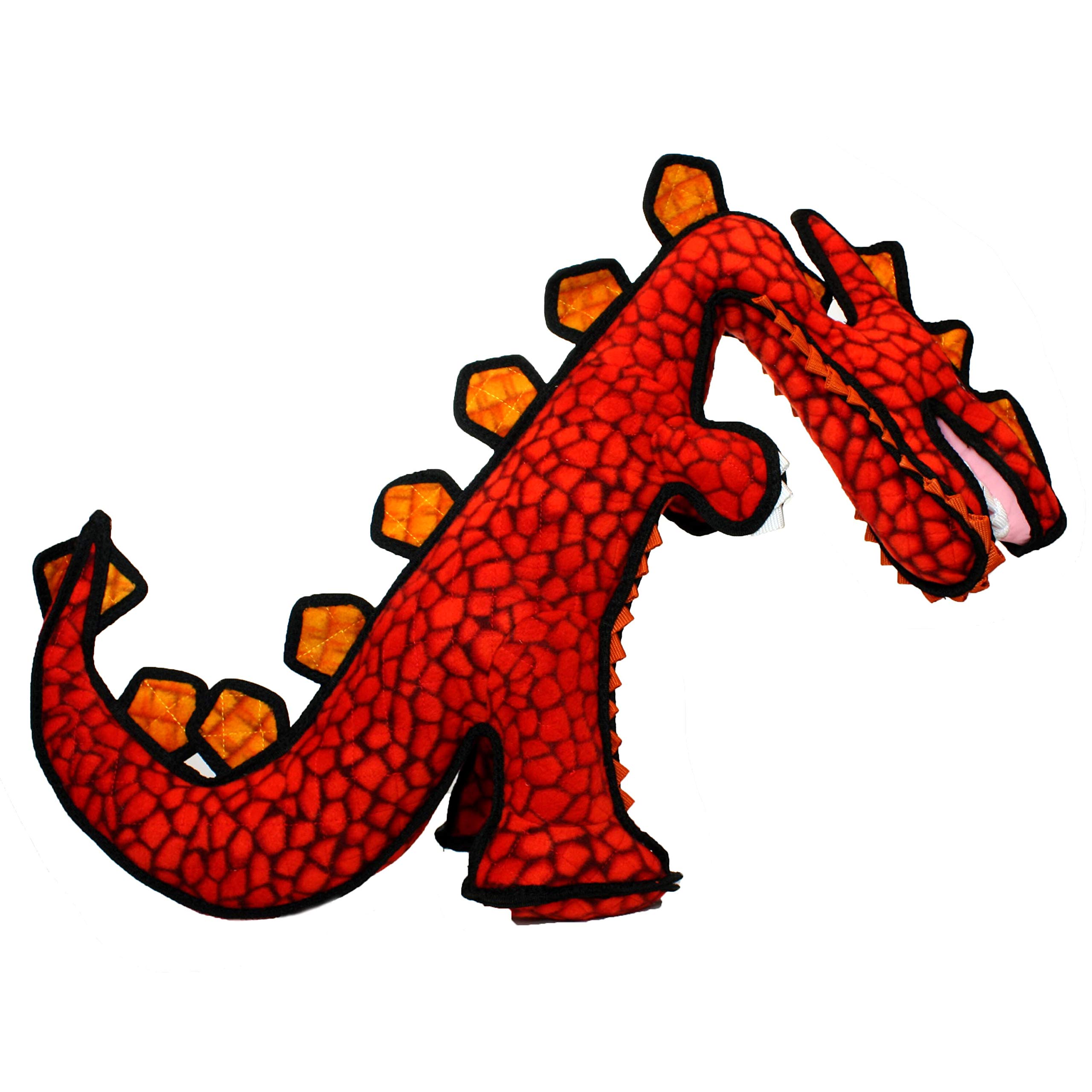 Tuffy Dinosaur Destructosaurus Dog Toy - Ultra Durable Chew Proof Interactive Pet Toy for Aggressive Chewers, 2-Pack - Perfect for Tug of War, Fetch & Water Play - Machine Washable & Floating Design