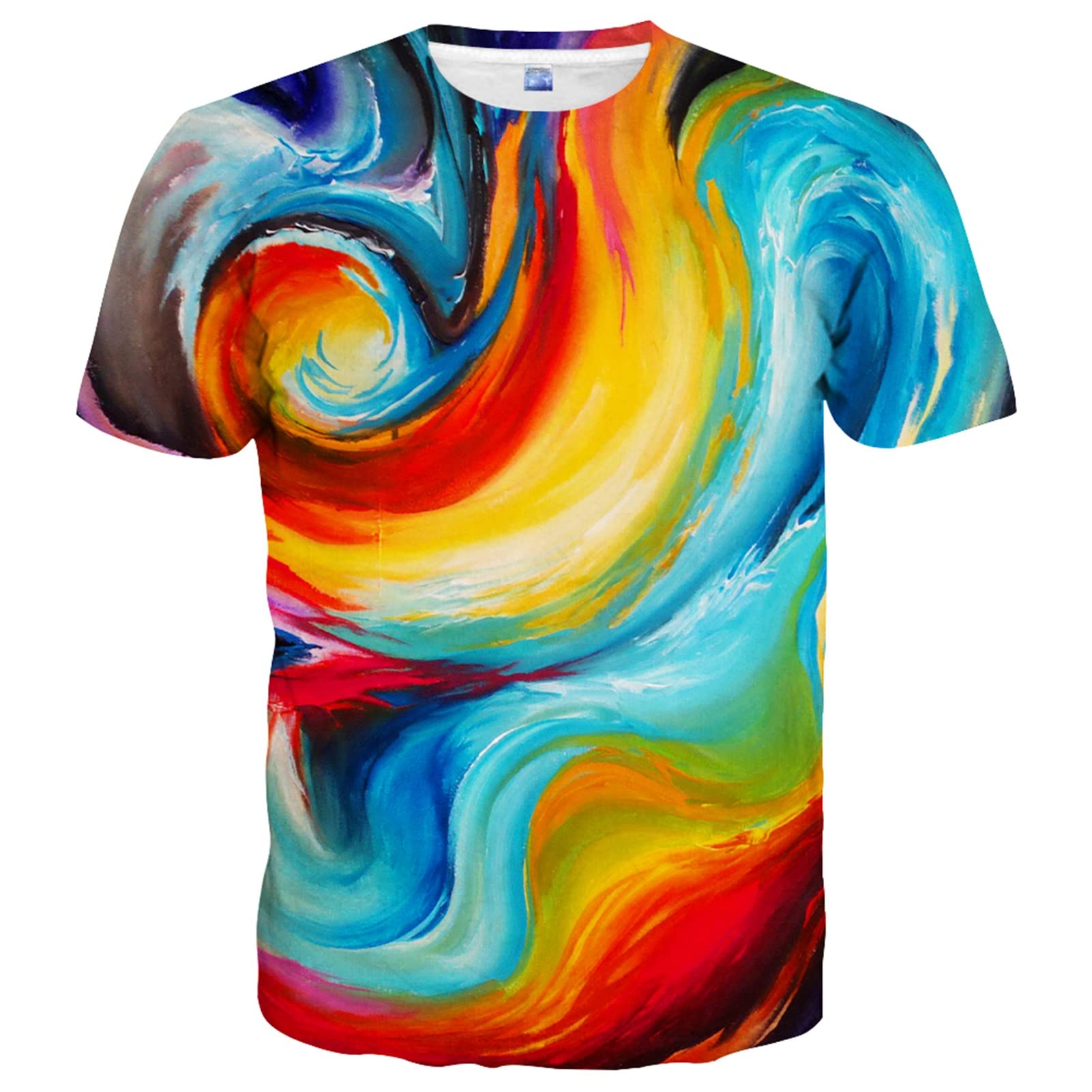 Yasswete Unisex 3D Printed Graphic T-Shirts - Short Sleeve Casual Tops for Men & Women - Perfect for Streetwear, Parties, and Everyday Fashion
