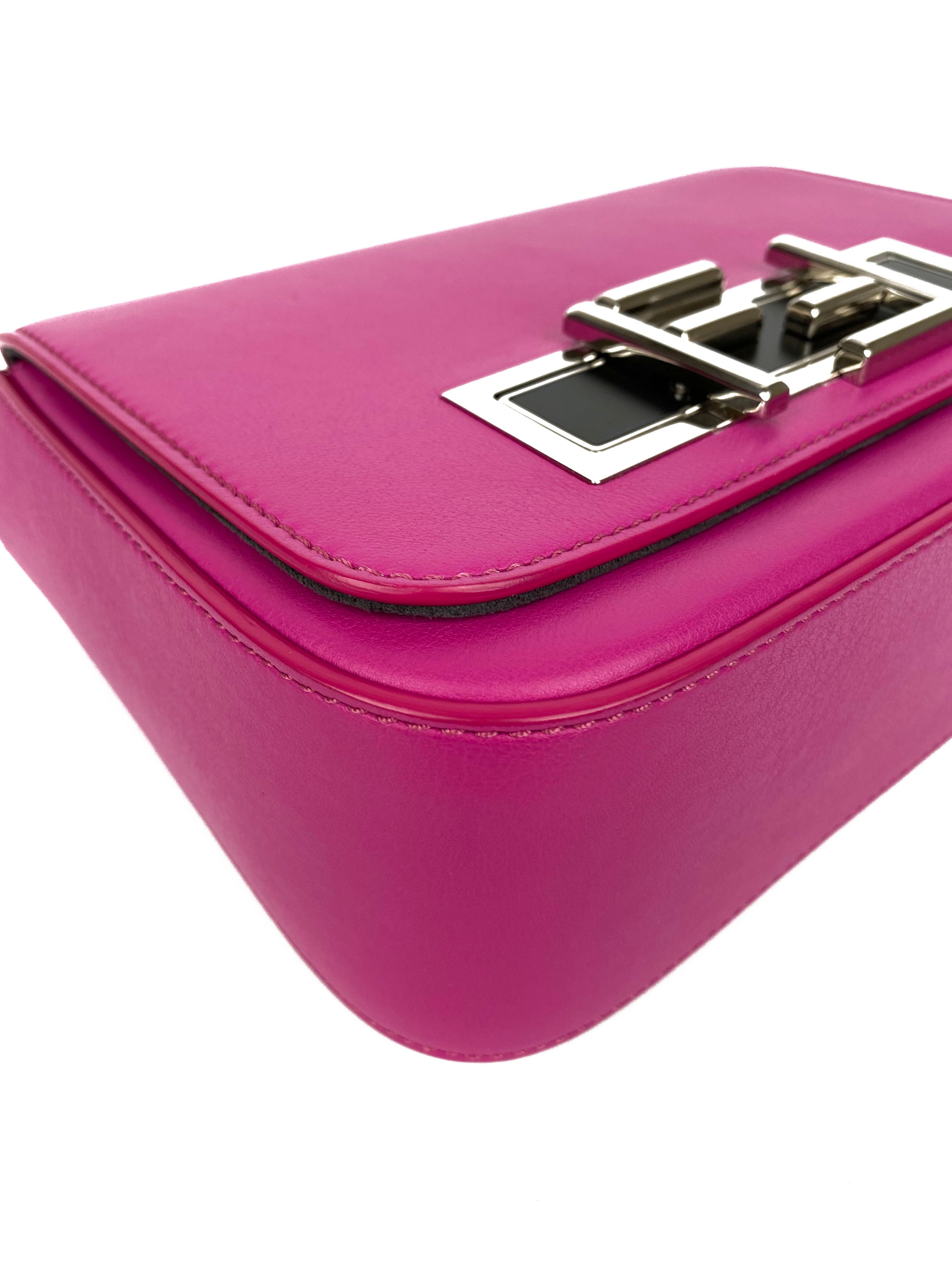 Fendi Magenta 3 Baguette Bag - Luxury Shoulder Handbag for Women | Trendy Crossbody Purse for Party, Dating & Everyday Use