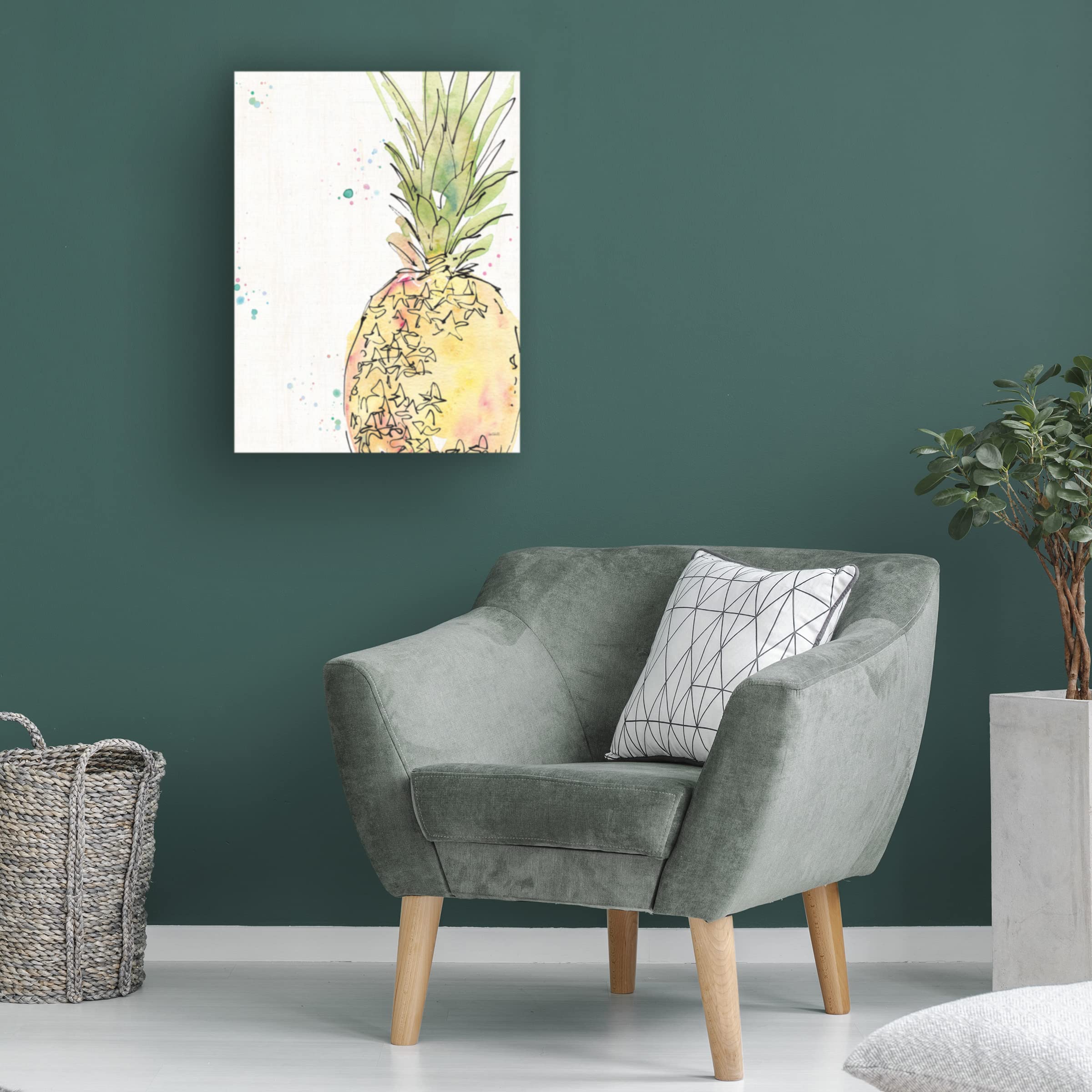 Anne Tavoletti 'Palm Passion IX' Canvas Wall Art - Modern Tropical Botanical Painting for Living Room, Bedroom & Office Decor