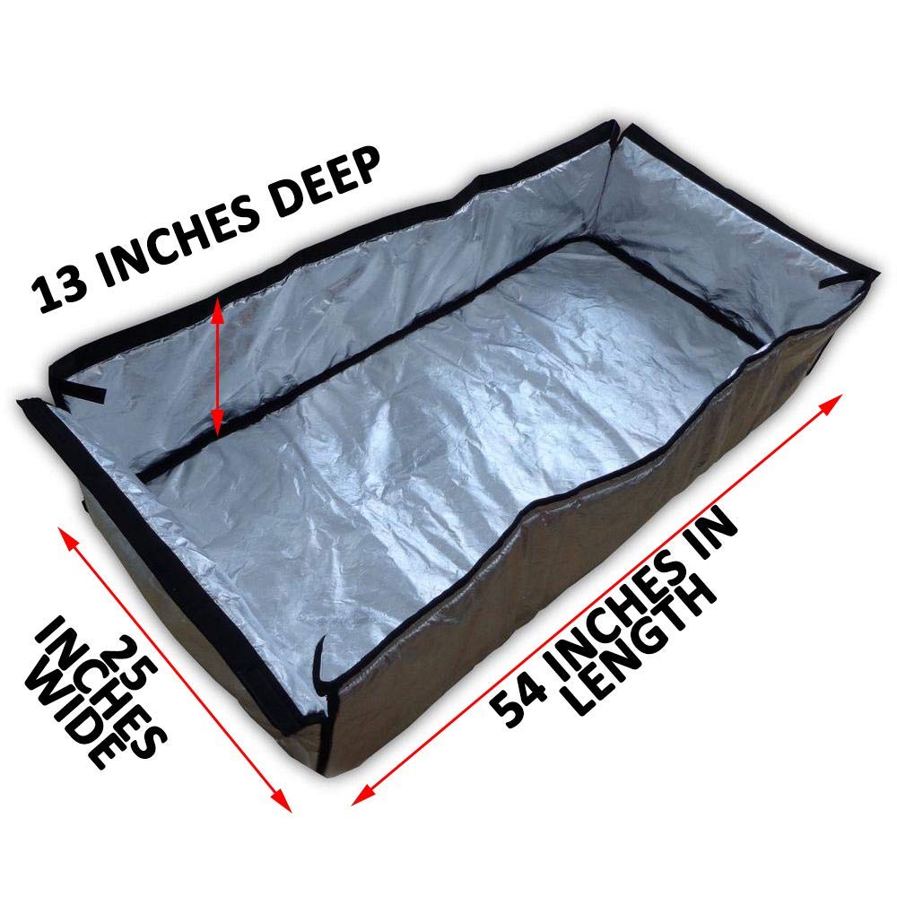 Fireproof Attic Door Insulation Cover (54 x 25 x 13 in) - Adjustable Straps & Zipper Opening - Thermal Attic Blanket to Prevent Heat Loss - Ideal for Home Energy Efficiency & Winter Insulation - ThermoClimb by Remington Solar