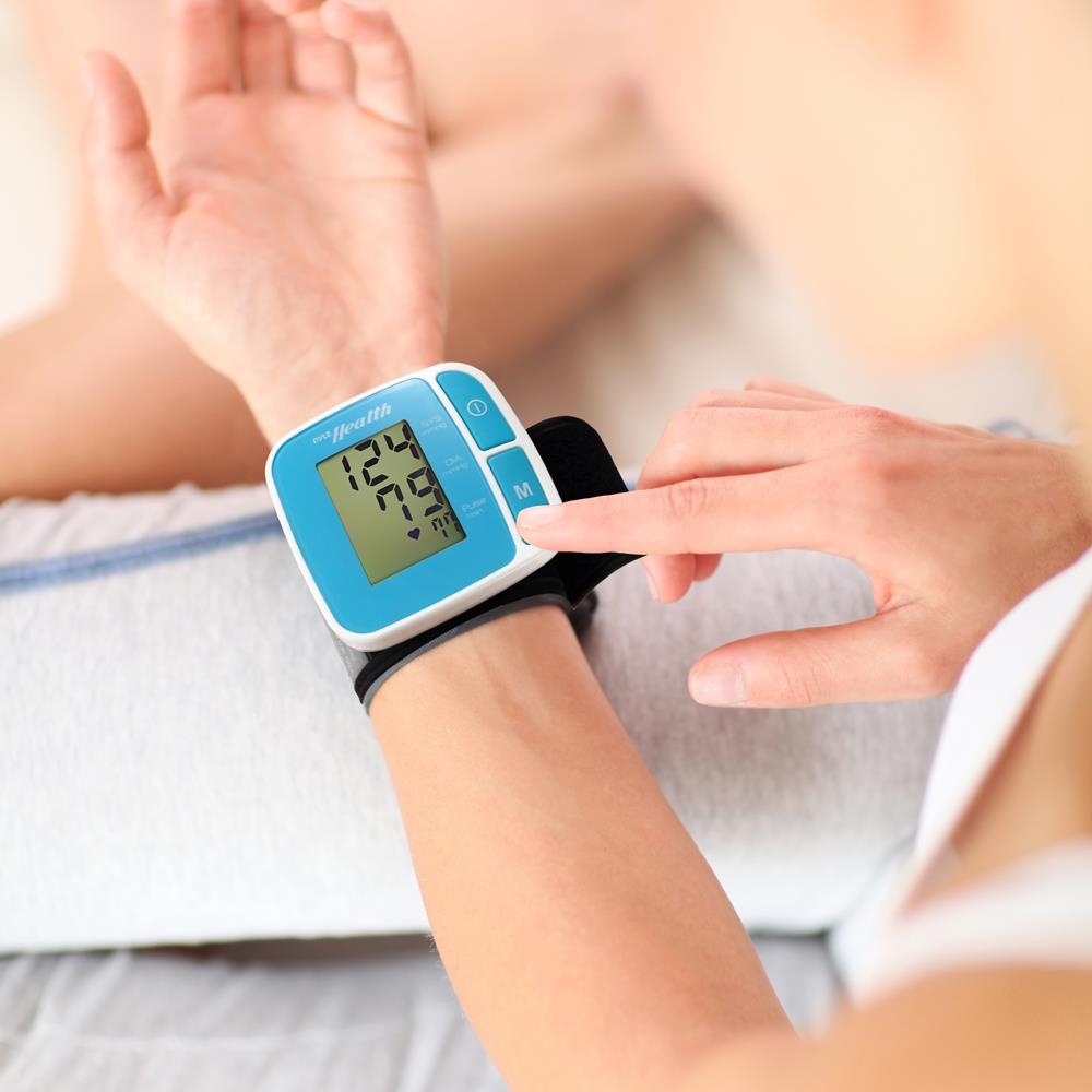 Wireless Bluetooth Wrist Blood Pressure Monitor - Accurate Digital BP & Heart Rate Tracker for Home Use, Travel, and Fitness Tracking
