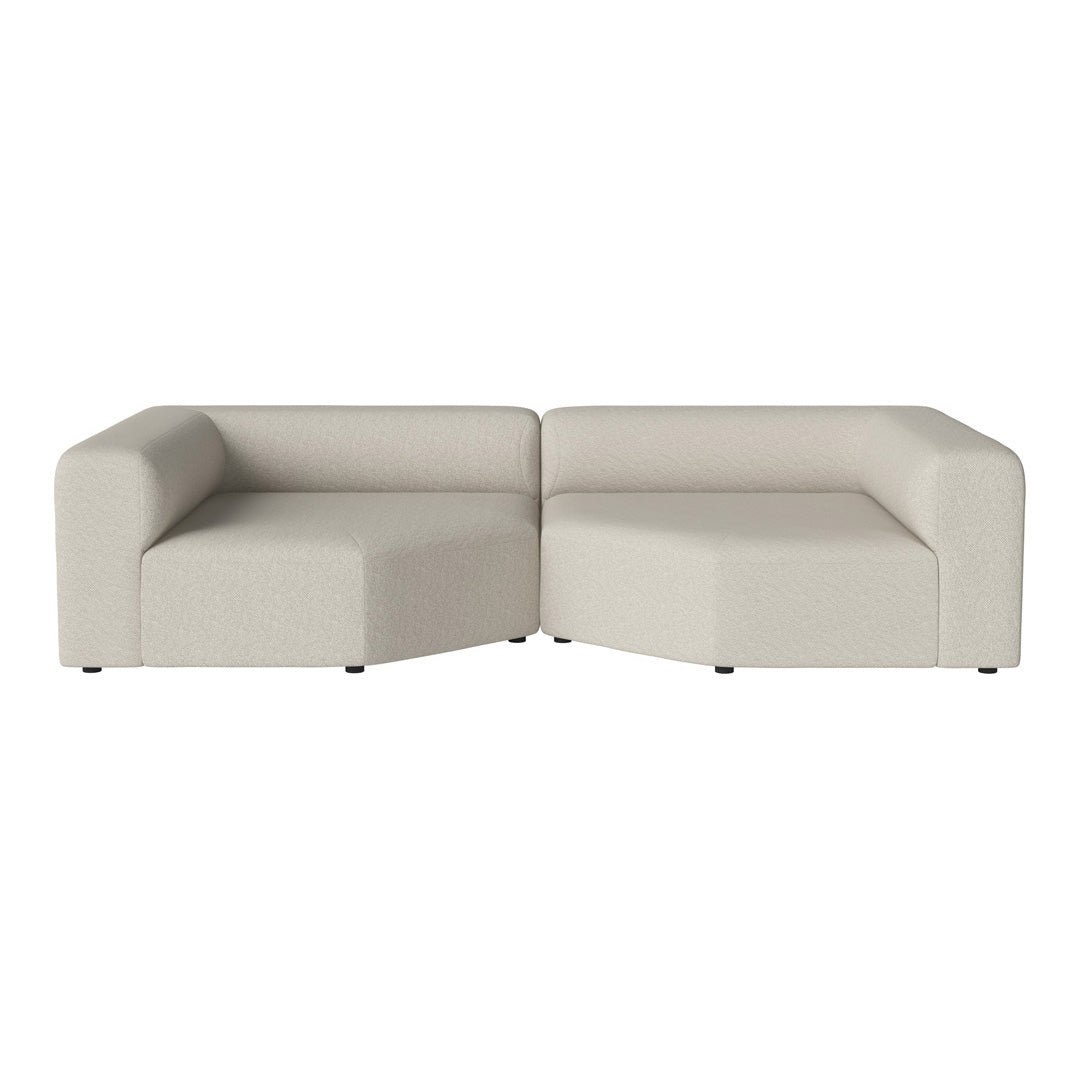 Modern Angle 2 Seater Sofa - Comfortable L-Shaped Loveseat for Small Spaces | Perfect for Apartments, Living Rooms & Cozy Corners