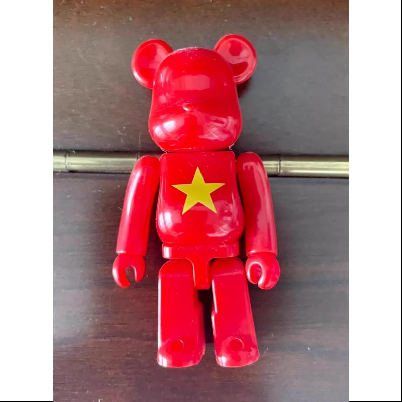 Bearbrick Series 37 FLAG Vietnam 100% Collectible Vinyl Art Toy - Limited Edition Designer Figure for Display & Investment | Perfect for Home Decor, Office Collection, and Gift Giving