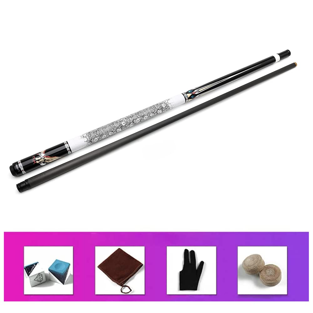 Premium Low Deflection Carbon Fiber Pool Cue with Case - Professional Billiard Stick for Tournament & Home Play - CUPPA Technology Pool Accessories for Men & Women