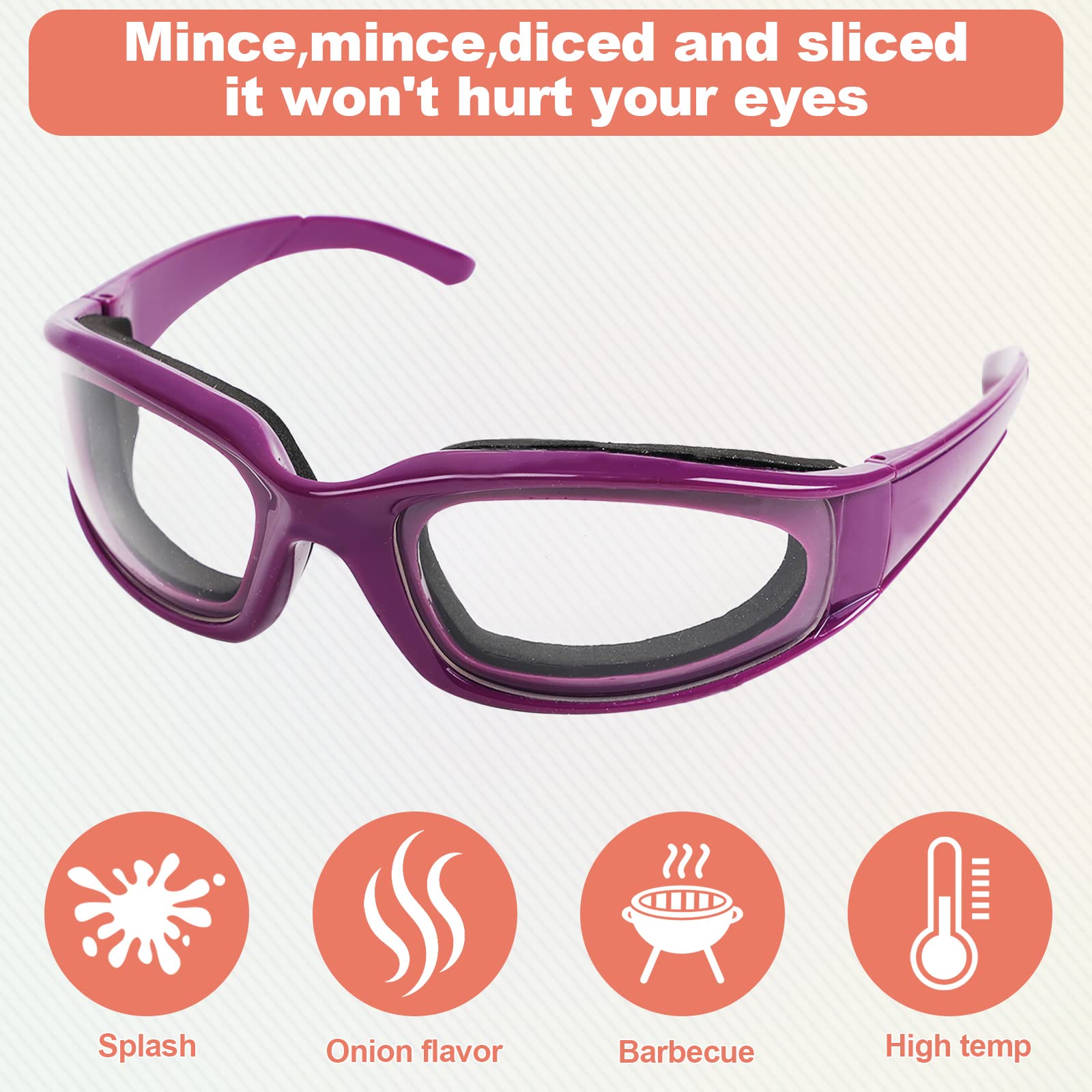 Onion Goggles - Tear-Free Kitchen Safety Glasses for Cooking & Grilling