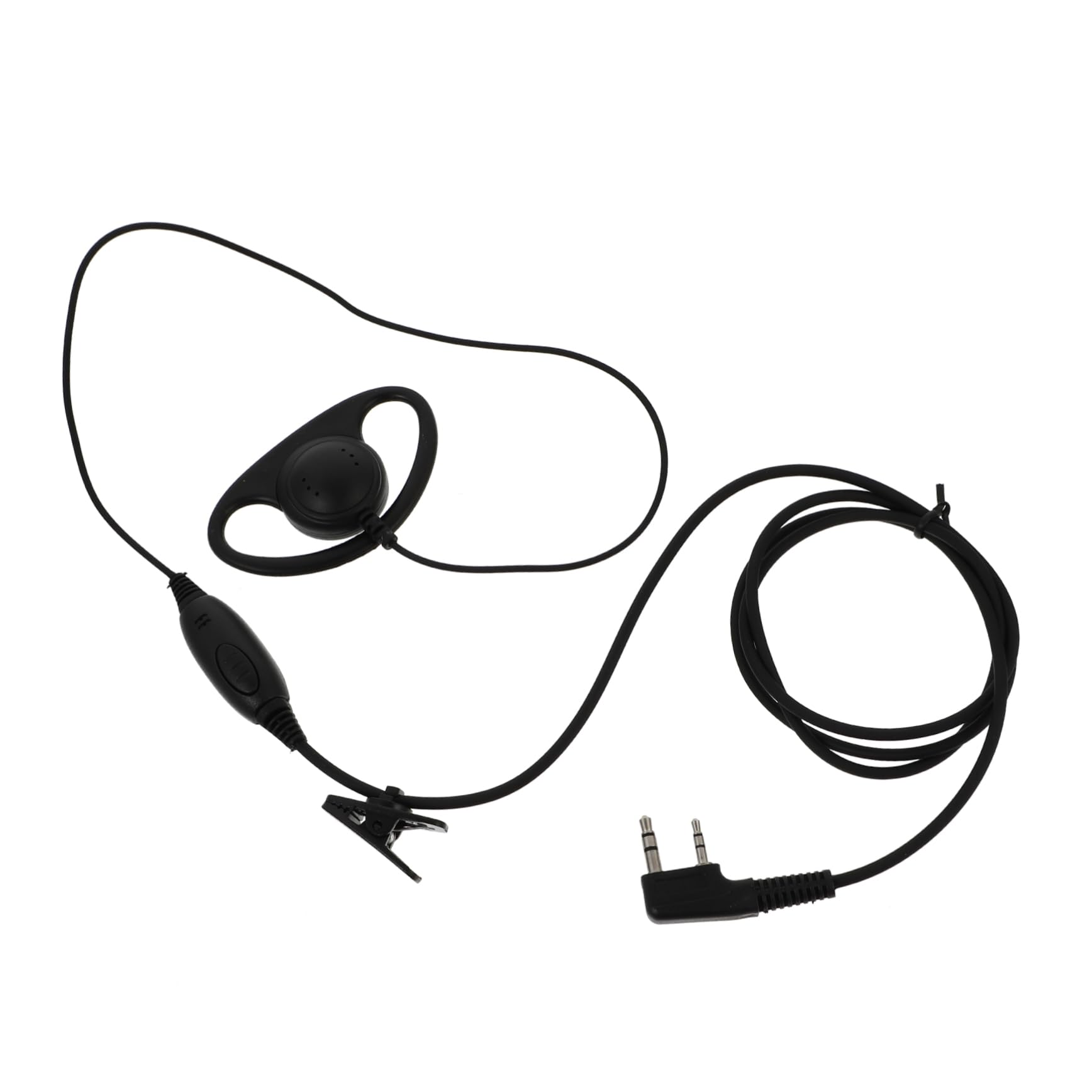 OSALADI Walkie Talkie Headset with Wired Intercom - Single Ear Hook Headphones for Two-Way Radio Communication - Ideal for Security, Construction, and Outdoor Adventures