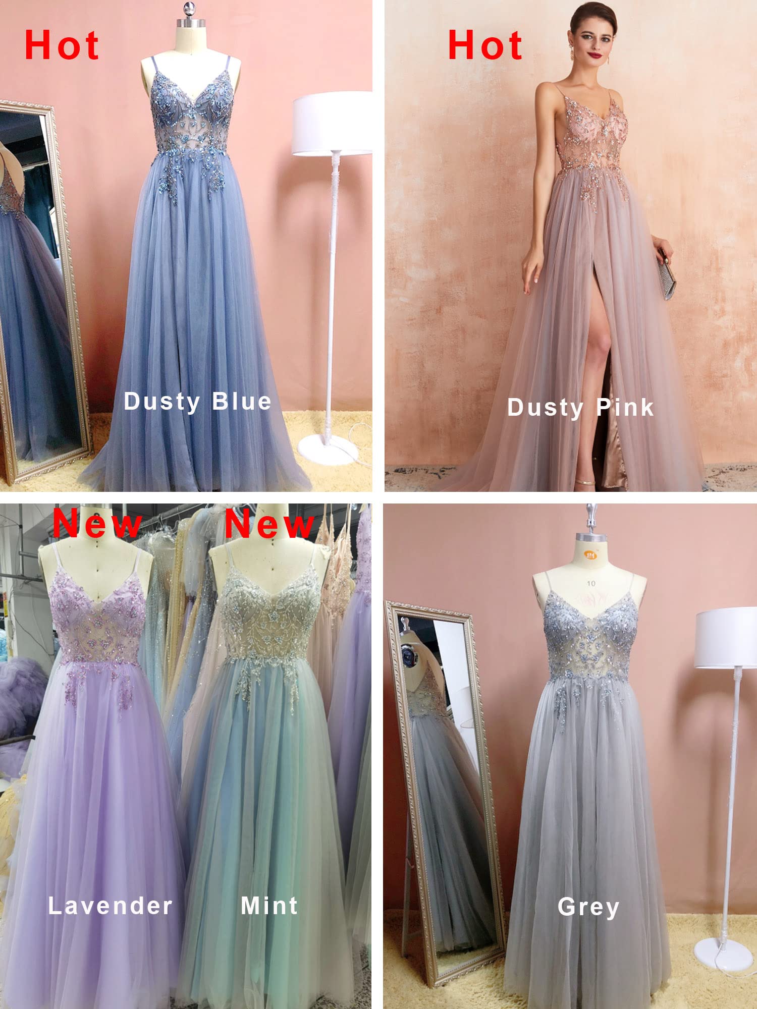 Elegant 2025 Women's Prom Dress - Long V-Neck Sexy Evening Gown with Beaded Detailing for Military Ball, Party & Formal Events | A-Line Silhouette for Special Occasions