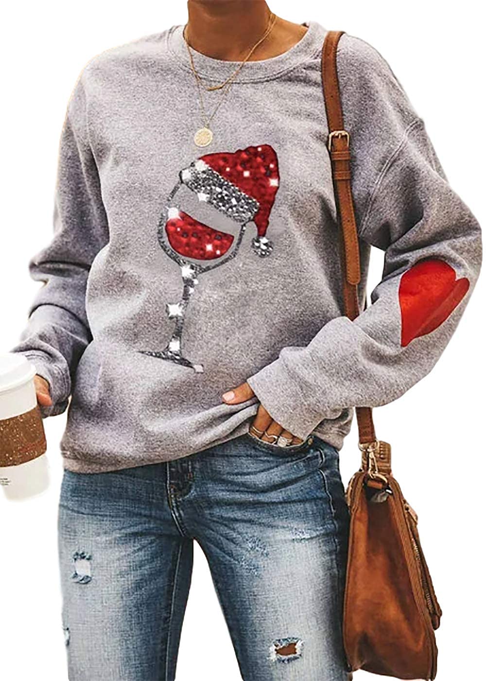 Women's Love Print T-Shirt | Heart Graphic Sweatshirt | Valentine's Day Gift for Her | Cute Casual Wear for Date Night & Couple Outfits