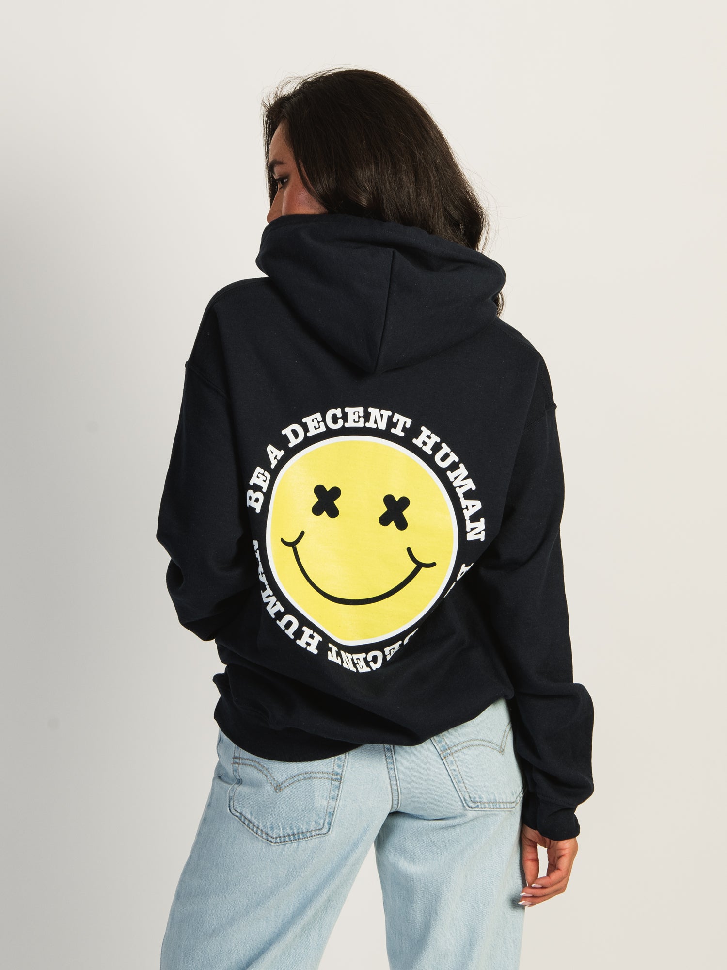 Barstool Sports 'Be A Decent Human' Pullover Hoodie - Men's Casual Sweatshirt for Streetwear & Lounge Wear | Clearance Sale