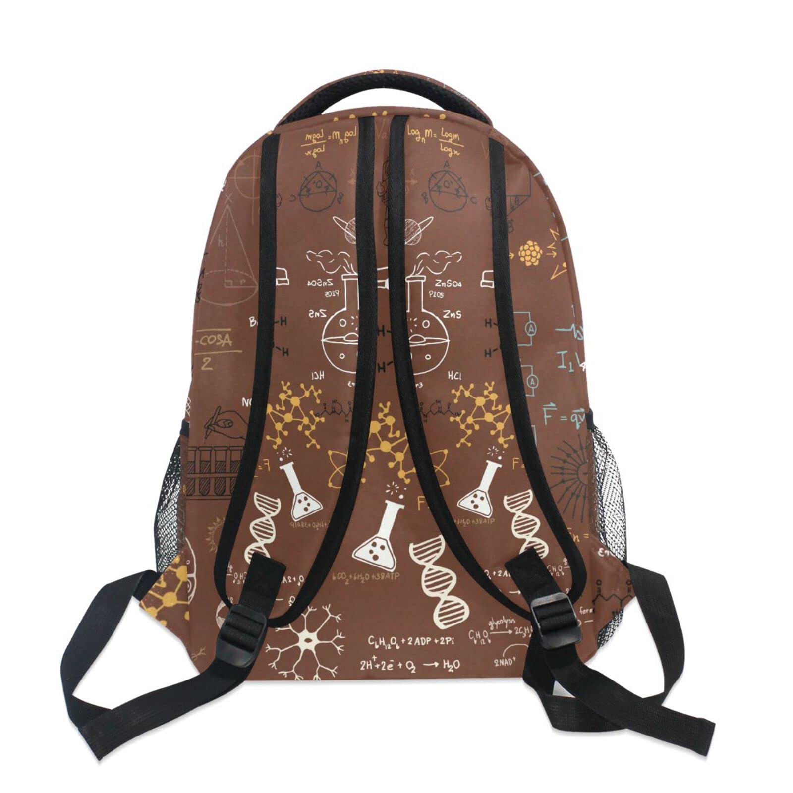 Acpiggto Backpack - Lightweight Daypack Shoulder Bag for Men & Women, Durable Brown Laptop Bag for School, Work, Gym, Travel & Outdoor Activities | Perfect for Science, Chemistry, Biology & Math Students
