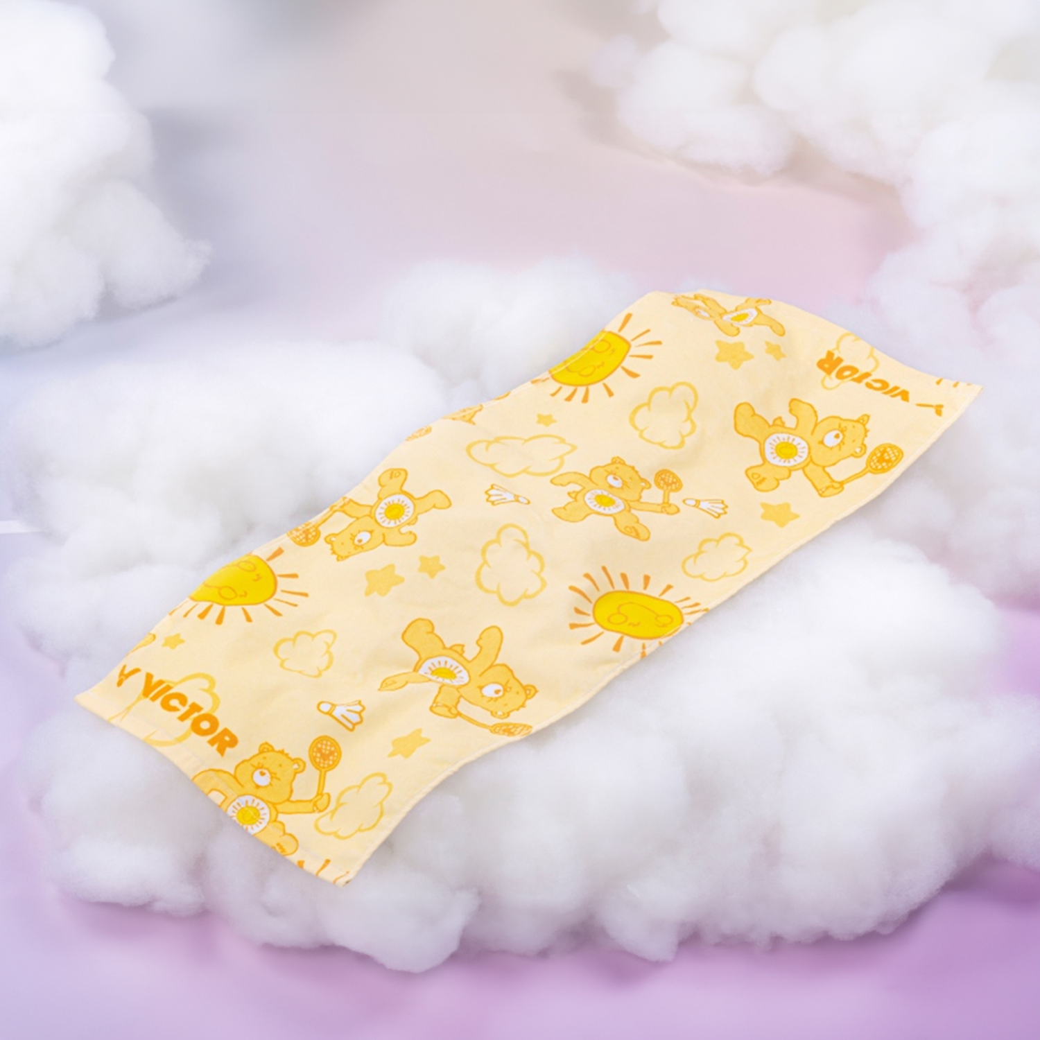 Victor x Care Bears Soft Bath Towel TW4507CBC E (Light Yellow) - Cute & Absorbent for Kids Bath Time, Pool & Beach Use