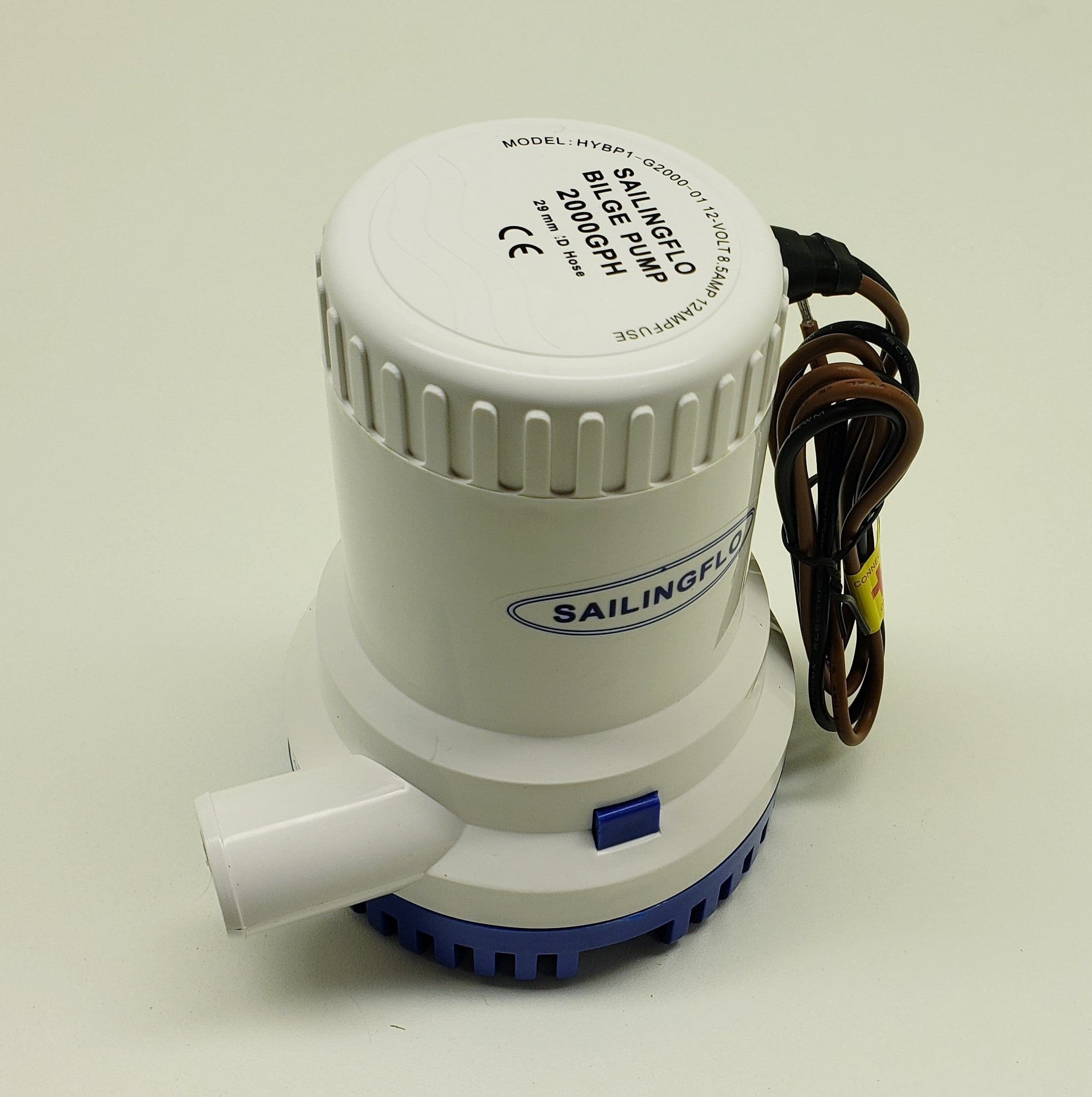 2000 GPH Automatic Bilge Pump - Marine Boat Water Removal System for Flood Prevention & Emergency Use