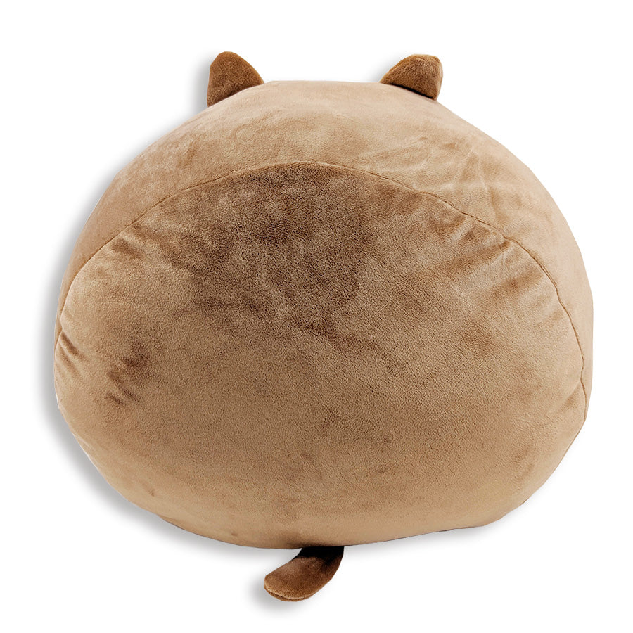 Soft & Cute Squishy Polyester Cat Pillow with Tail & Ears - Purr cilla The Cat Plush Toy for Kids & Adults - Perfect for Bedroom Decor, Couch Cuddling & Stress Relief